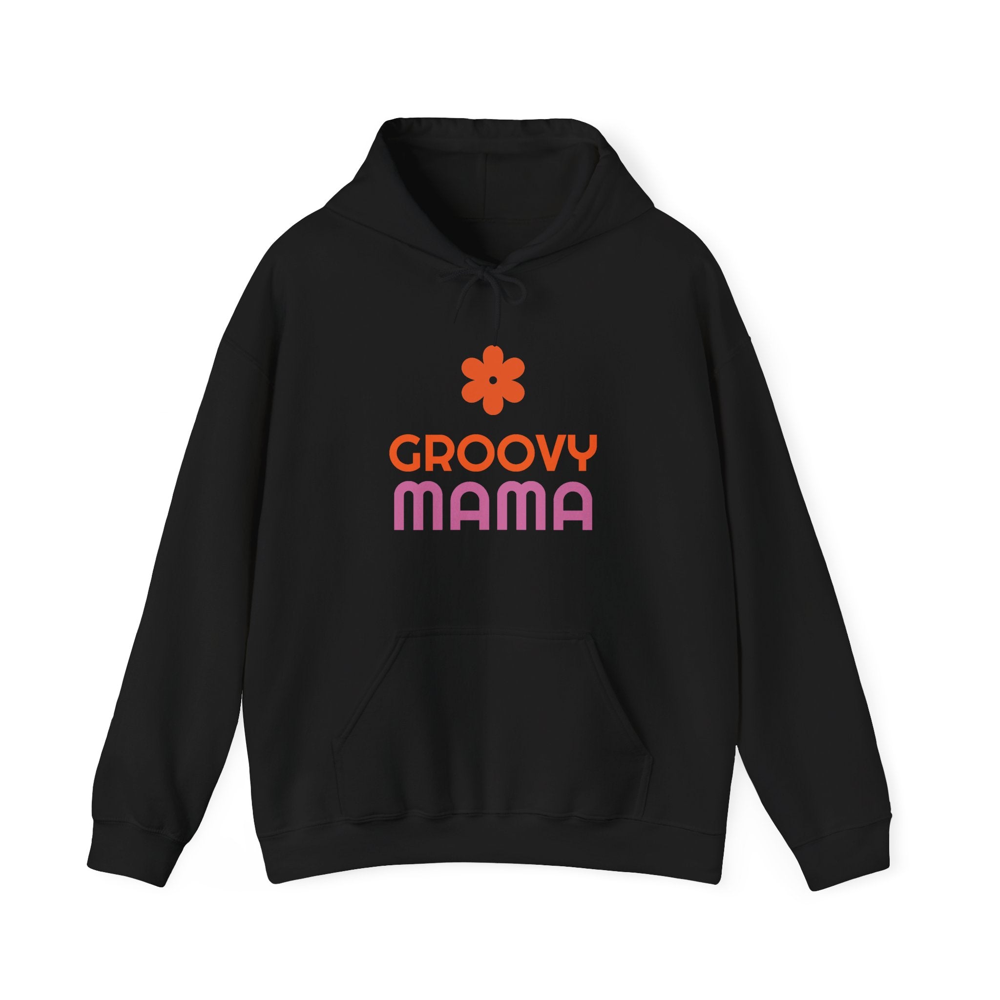 Groovy Mama Hoodie — Cozy Retro Flower Mom Sweatshirt