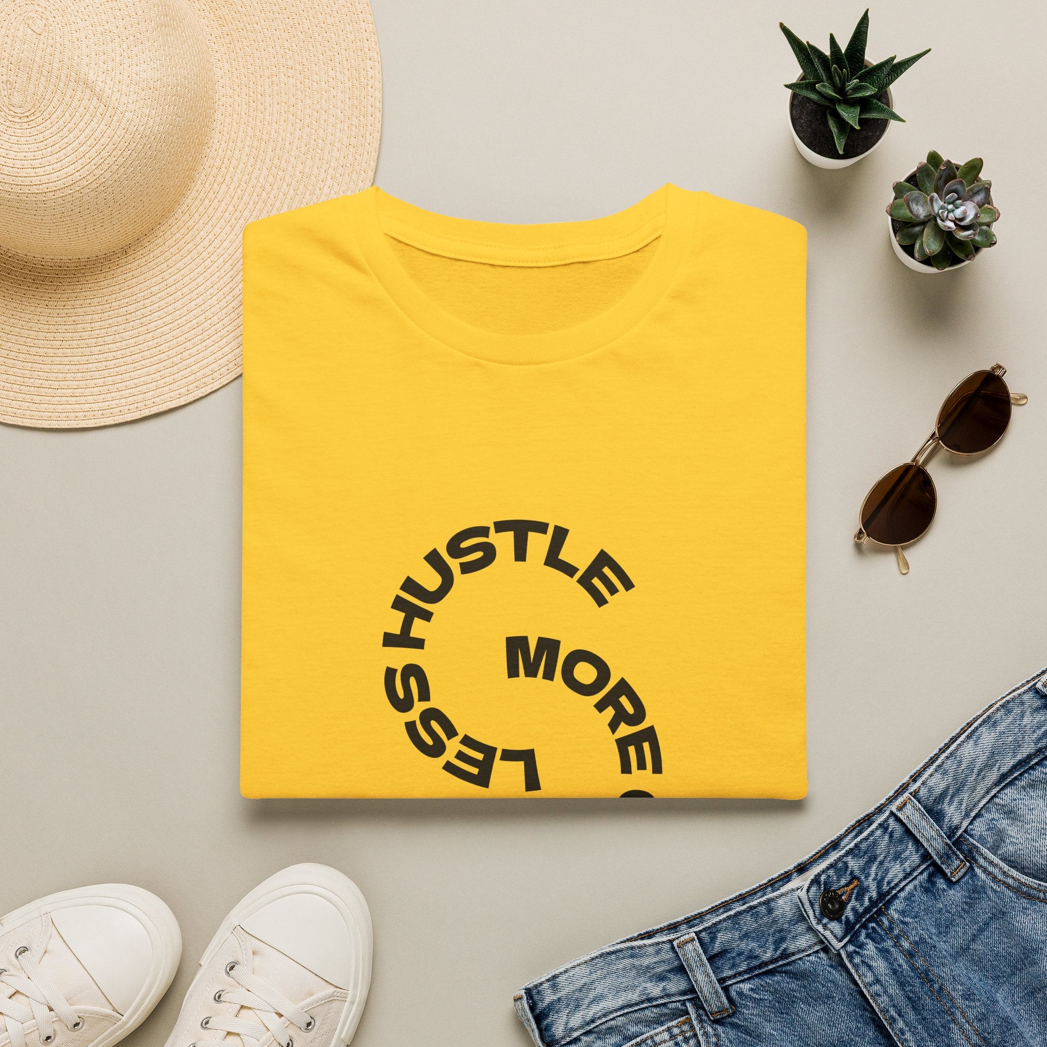 T‑Shirt — “More Coffee” Circular Graphic Motivational Tee