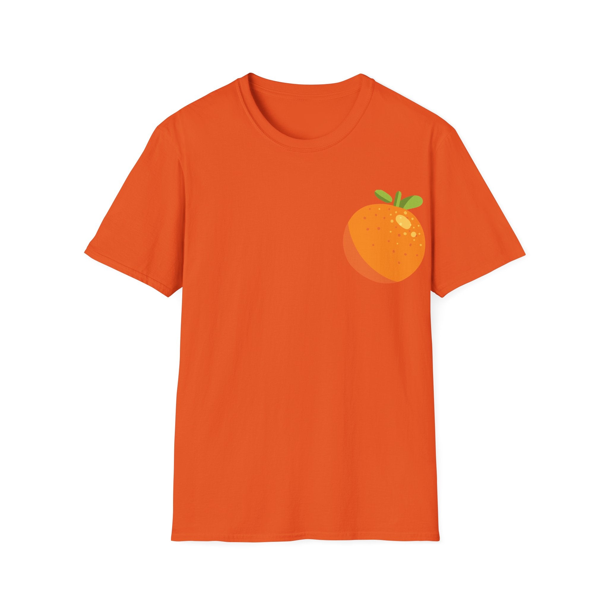 Orange Pocket Tee — Cute Minimalist Citrus Graphic T-Shirt