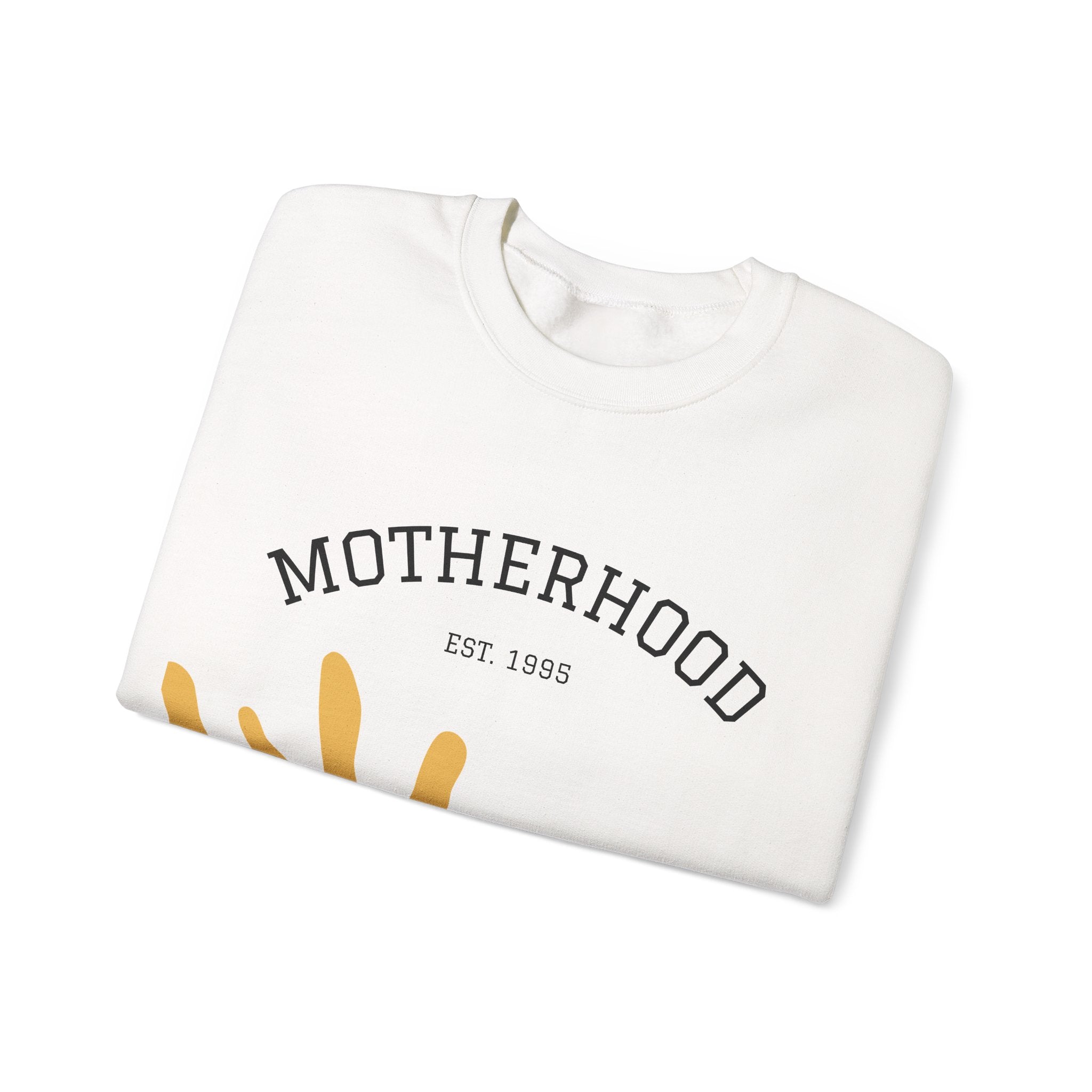 Motherhood Floral Crewneck Sweatshirt — 'Motherhood Est. 1985' Cozy Mom Gift