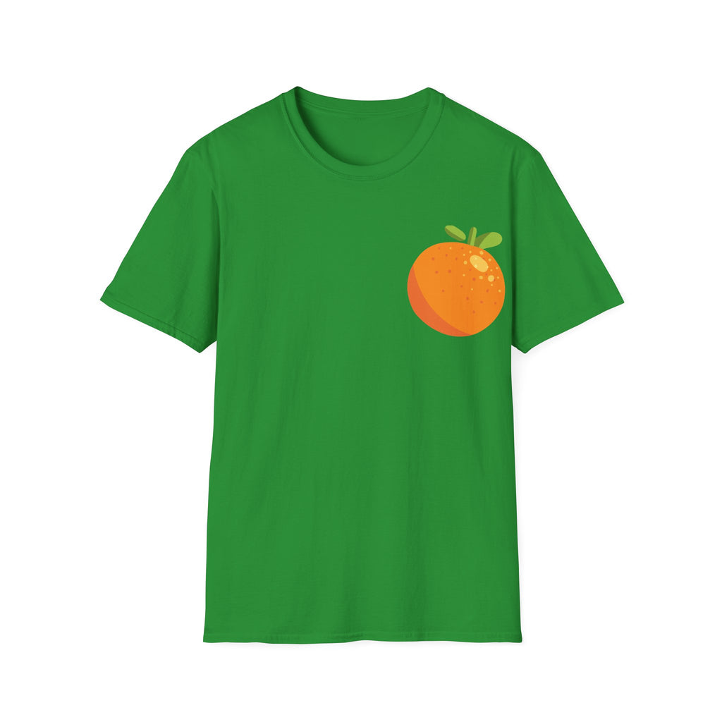 Orange Pocket Tee — Cute Minimalist Citrus Graphic T-Shirt