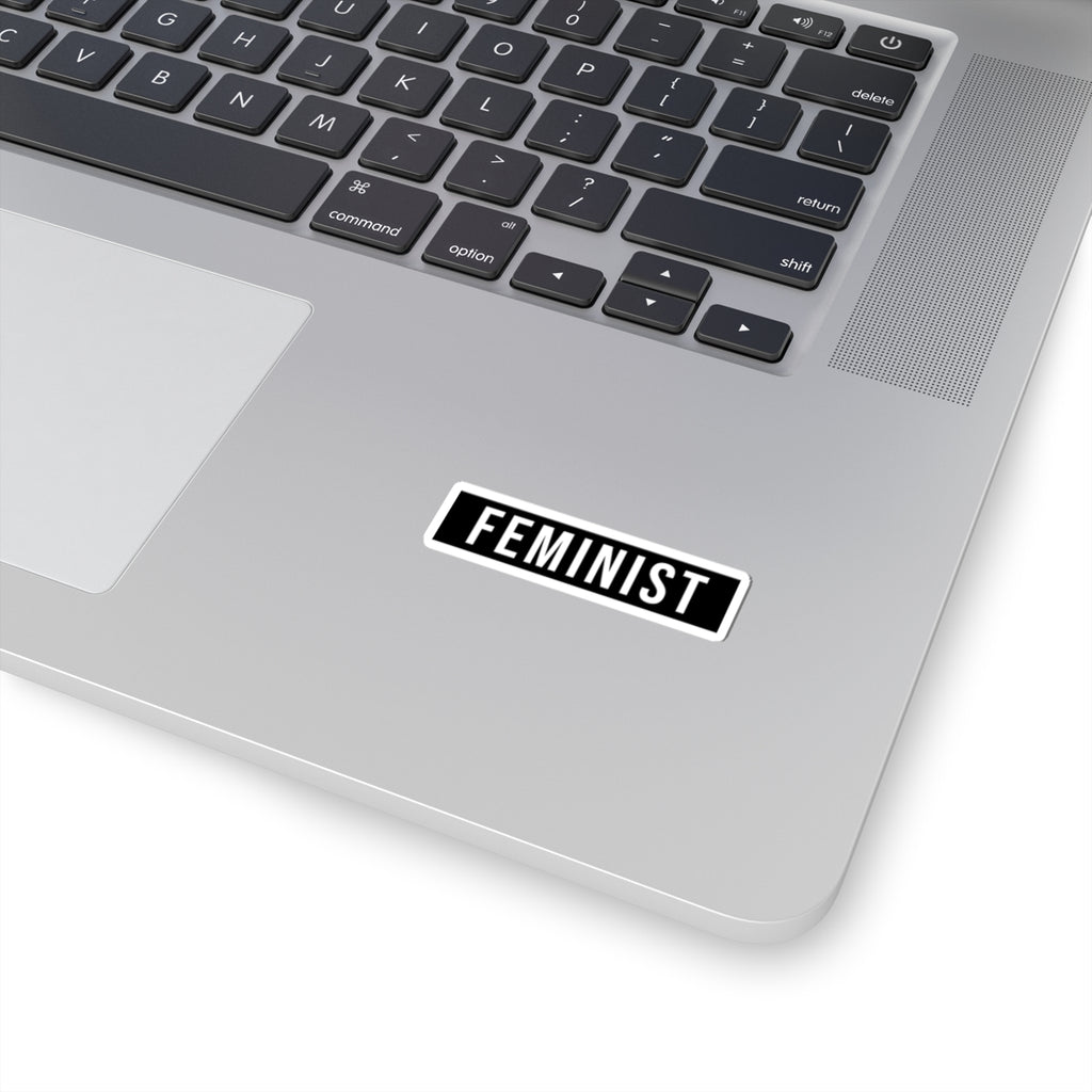 Feminist Sticker — Bold Black Feminism Decal for Laptops & Water Bottles