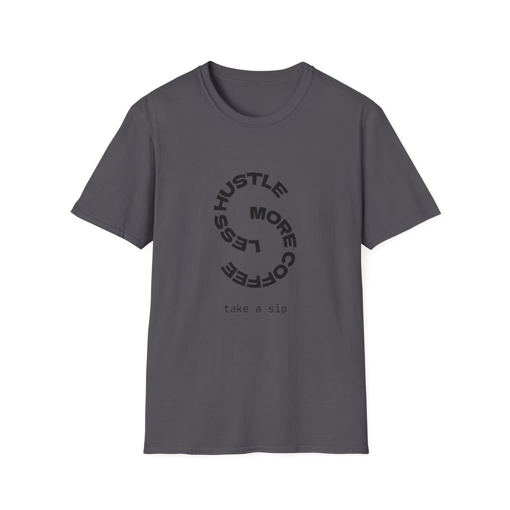 T‑Shirt — “More Coffee” Circular Graphic Motivational Tee