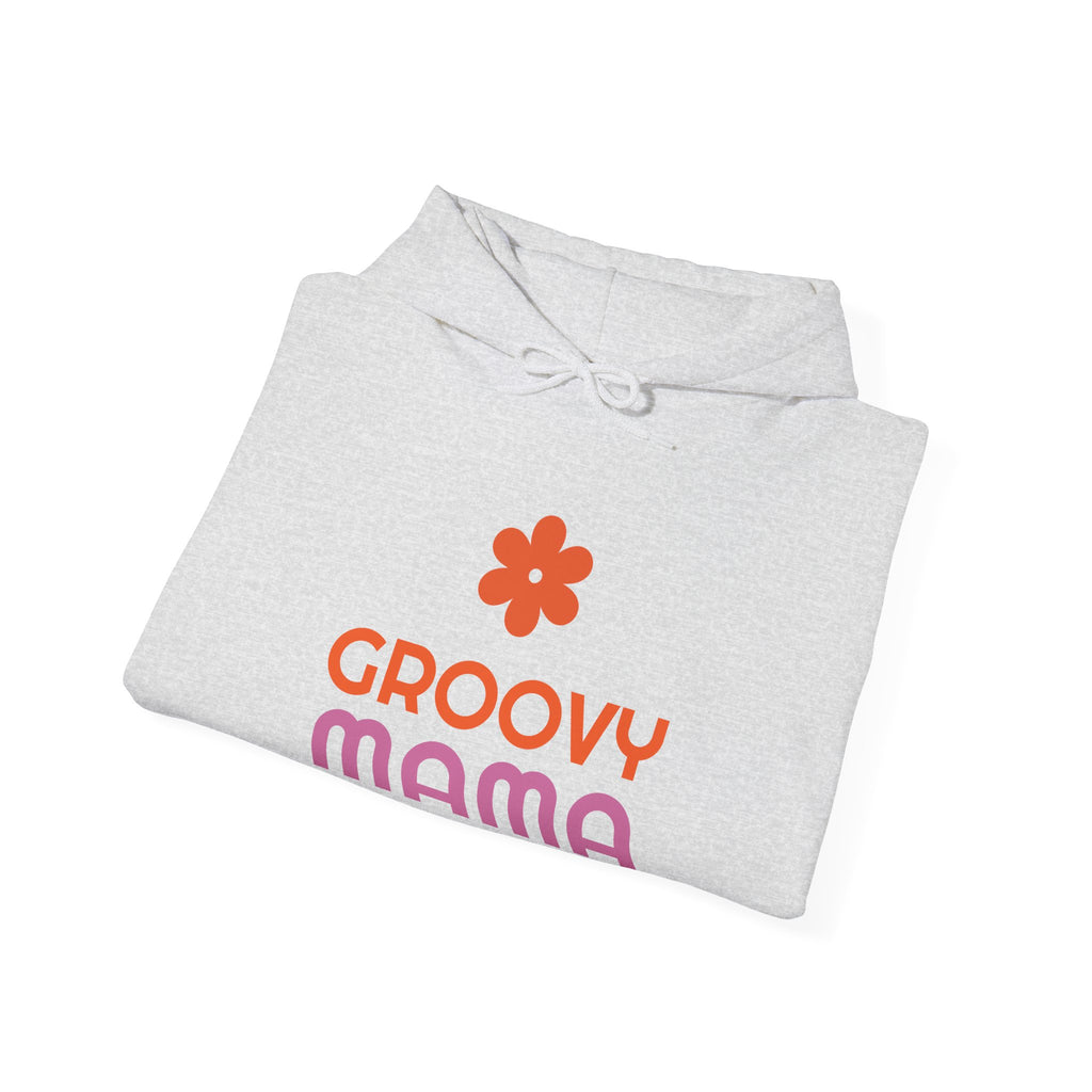 Groovy Mama Hoodie — Cozy Retro Flower Mom Sweatshirt