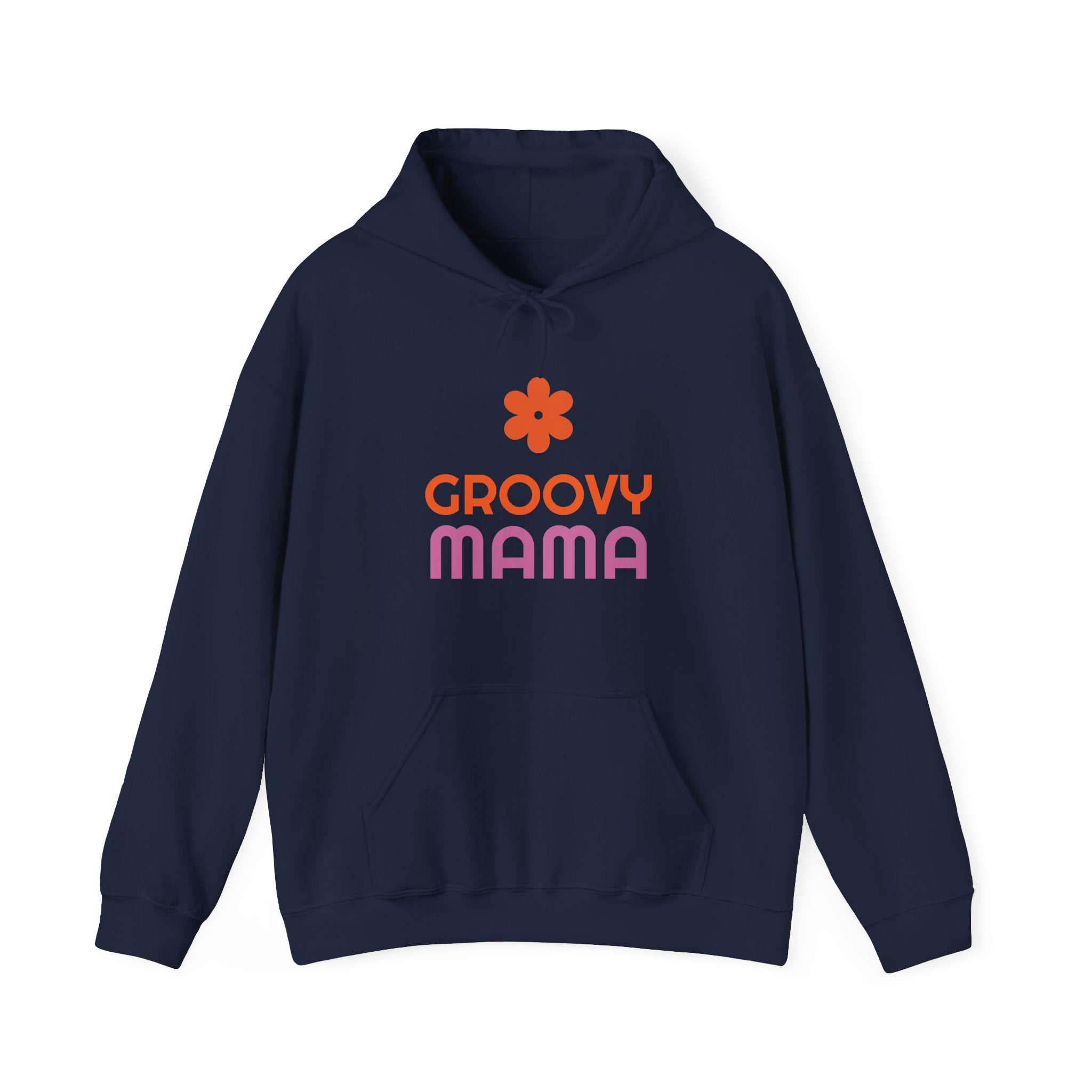 Groovy Mama Hoodie — Cozy Retro Flower Mom Sweatshirt
