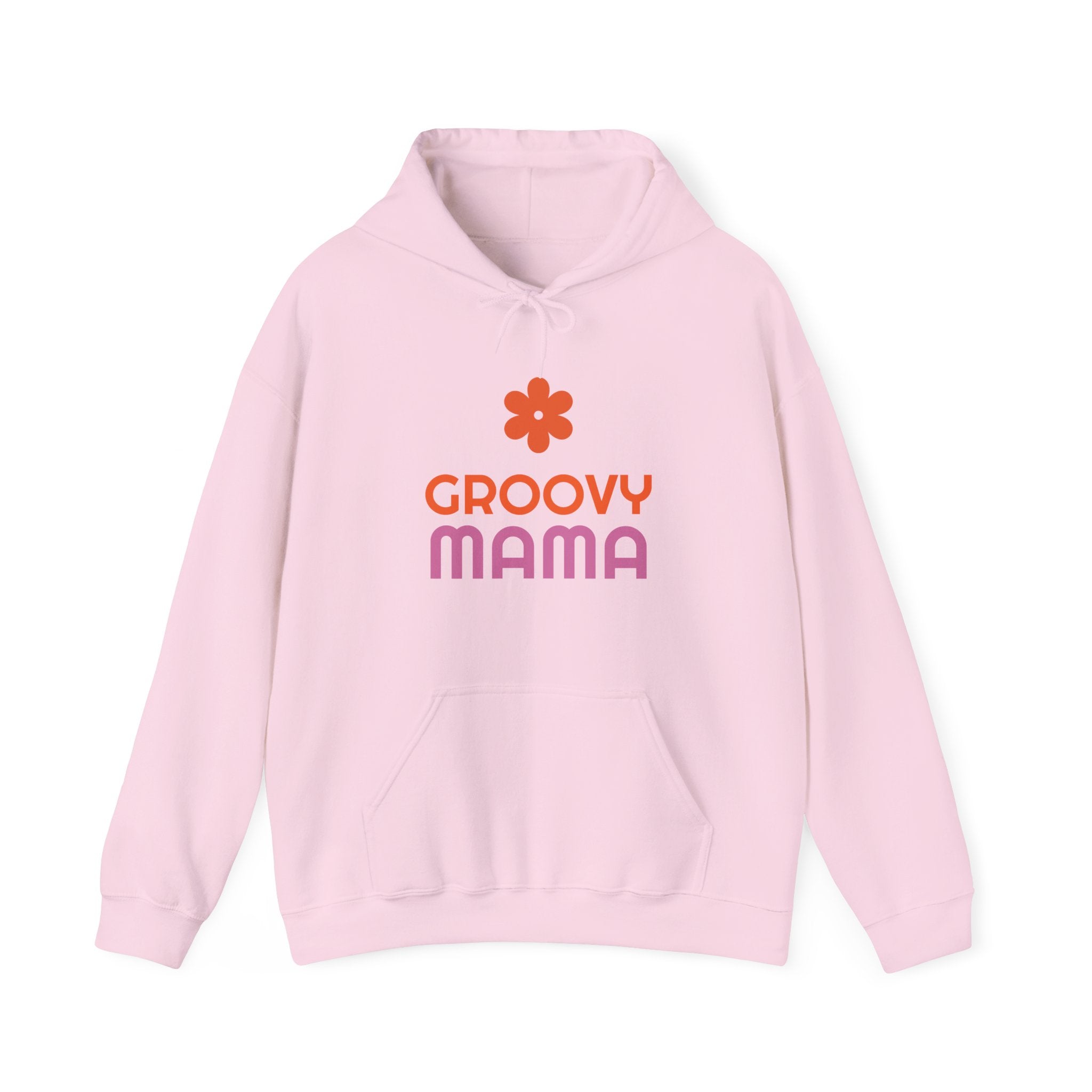 Groovy Mama Hoodie — Cozy Retro Flower Mom Sweatshirt