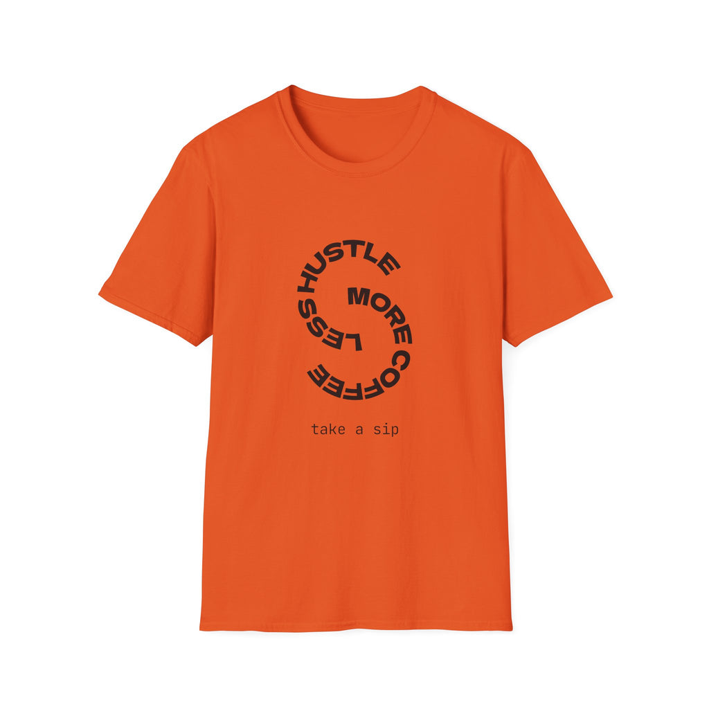 T‑Shirt — “More Coffee” Circular Graphic Motivational Tee