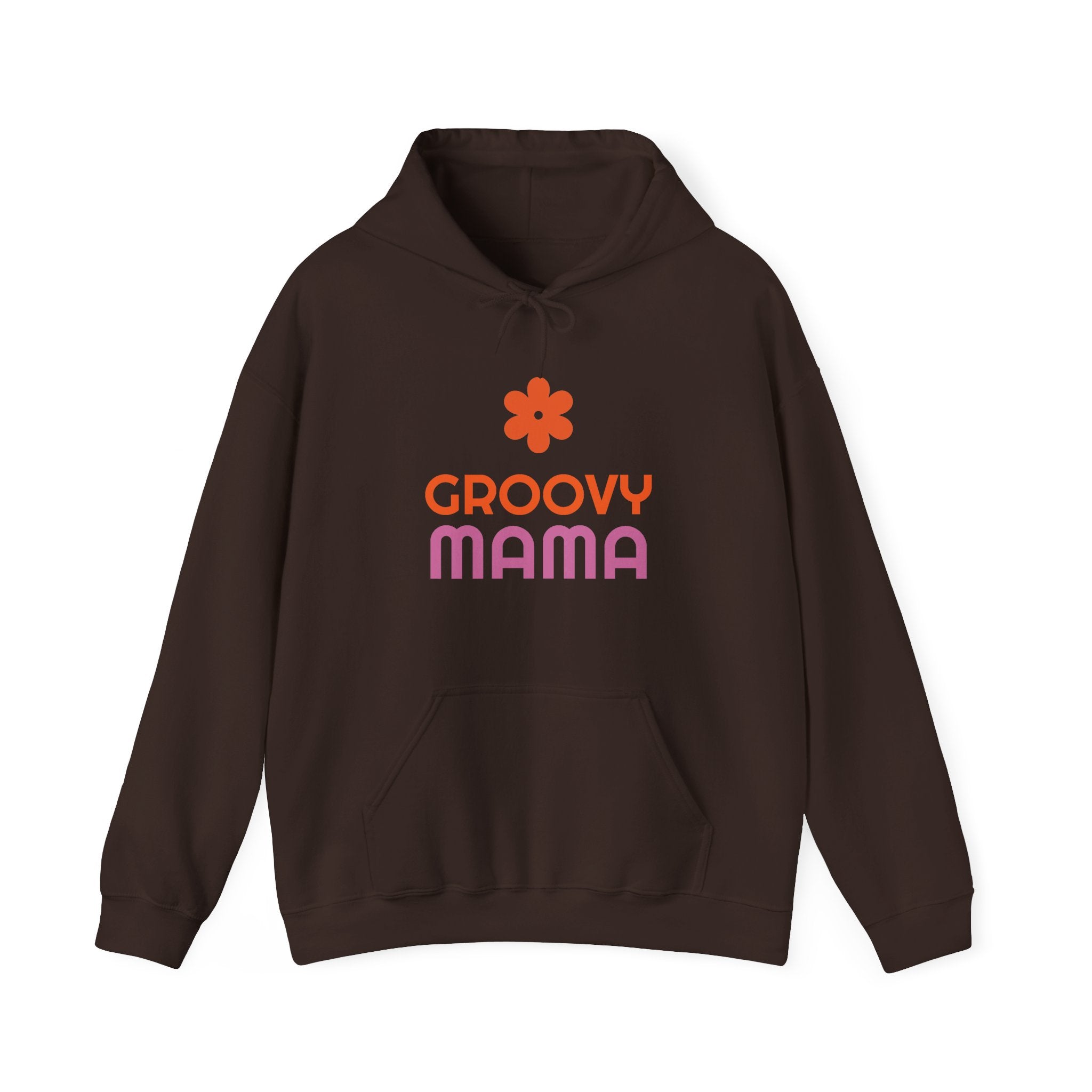 Groovy Mama Hoodie — Cozy Retro Flower Mom Sweatshirt