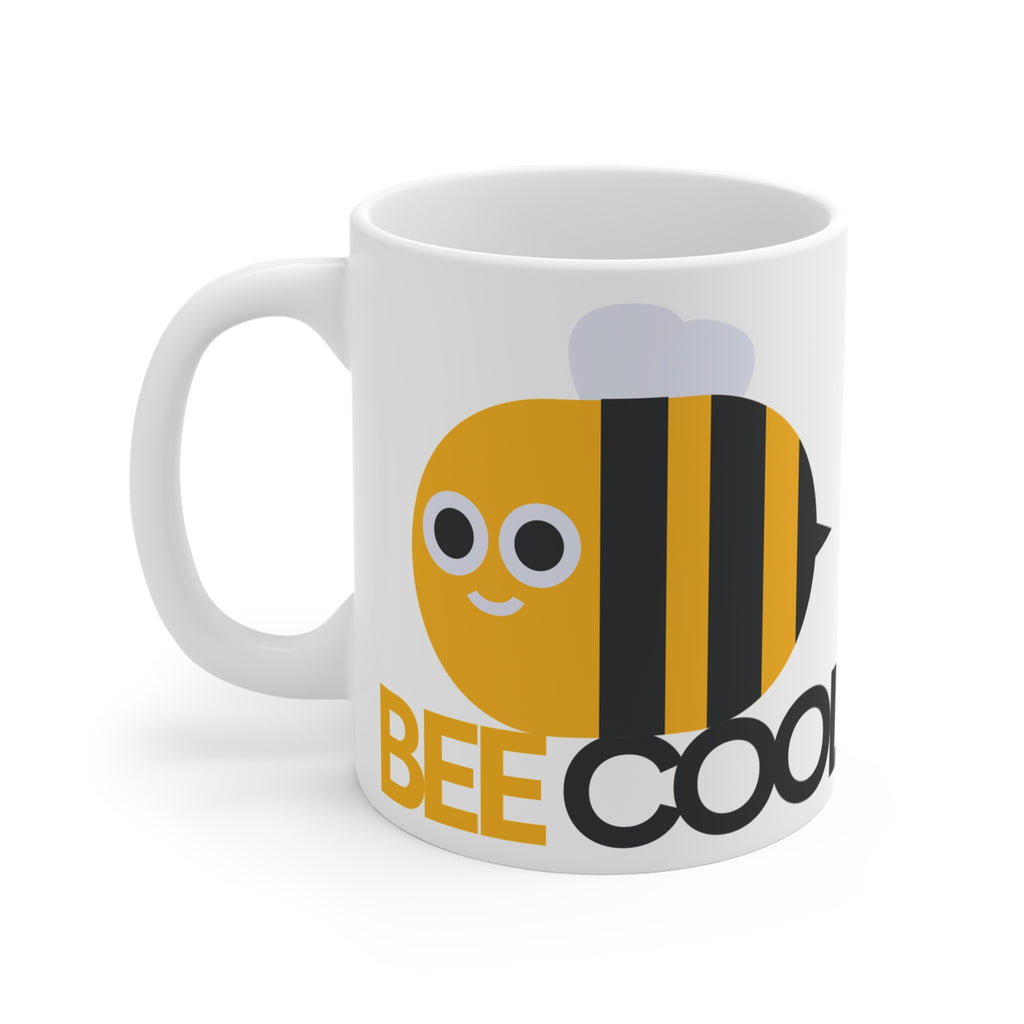 Bee Cool Mug — Cute Yellow Bee 11oz Coffee Cup