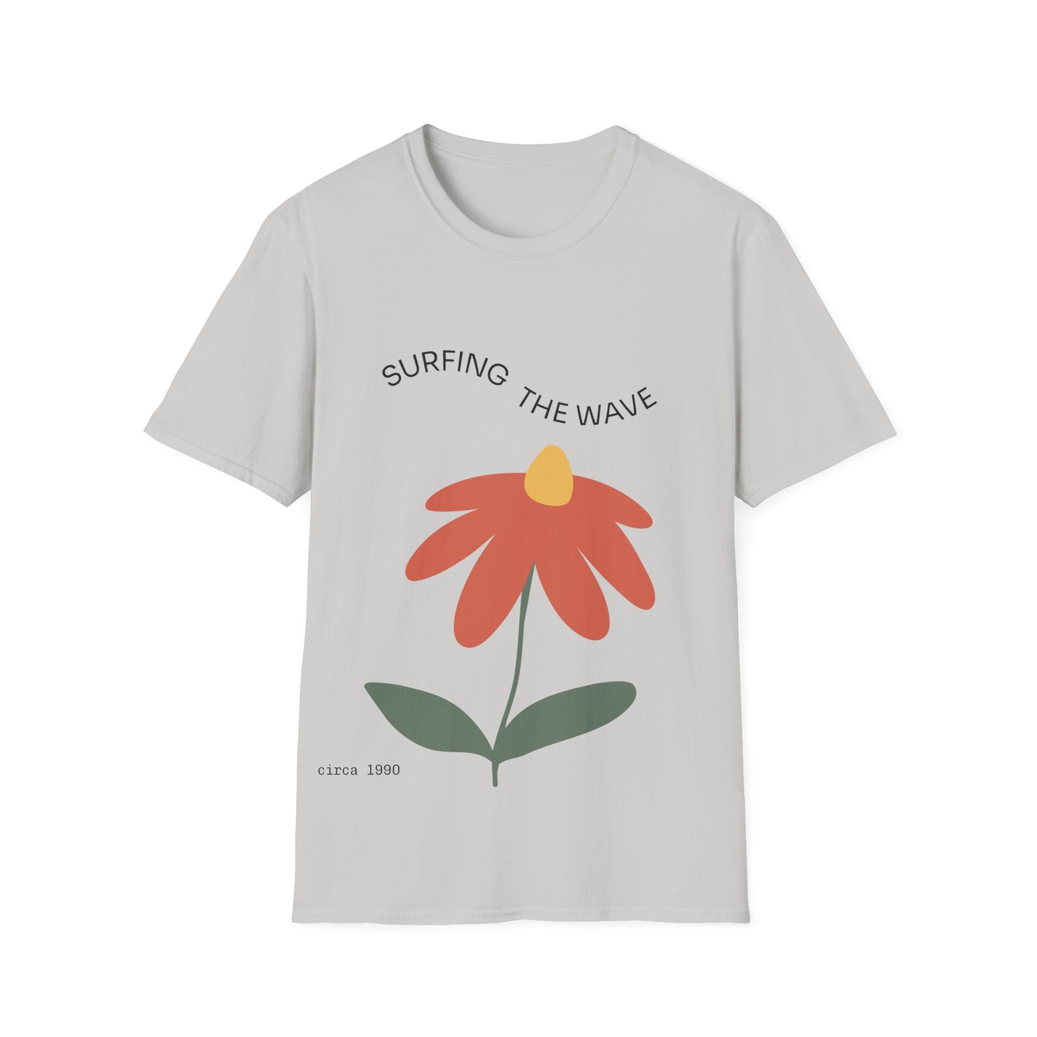 Surfing The Wave Floral T‑Shirt — Retro Daisy Graphic Tee