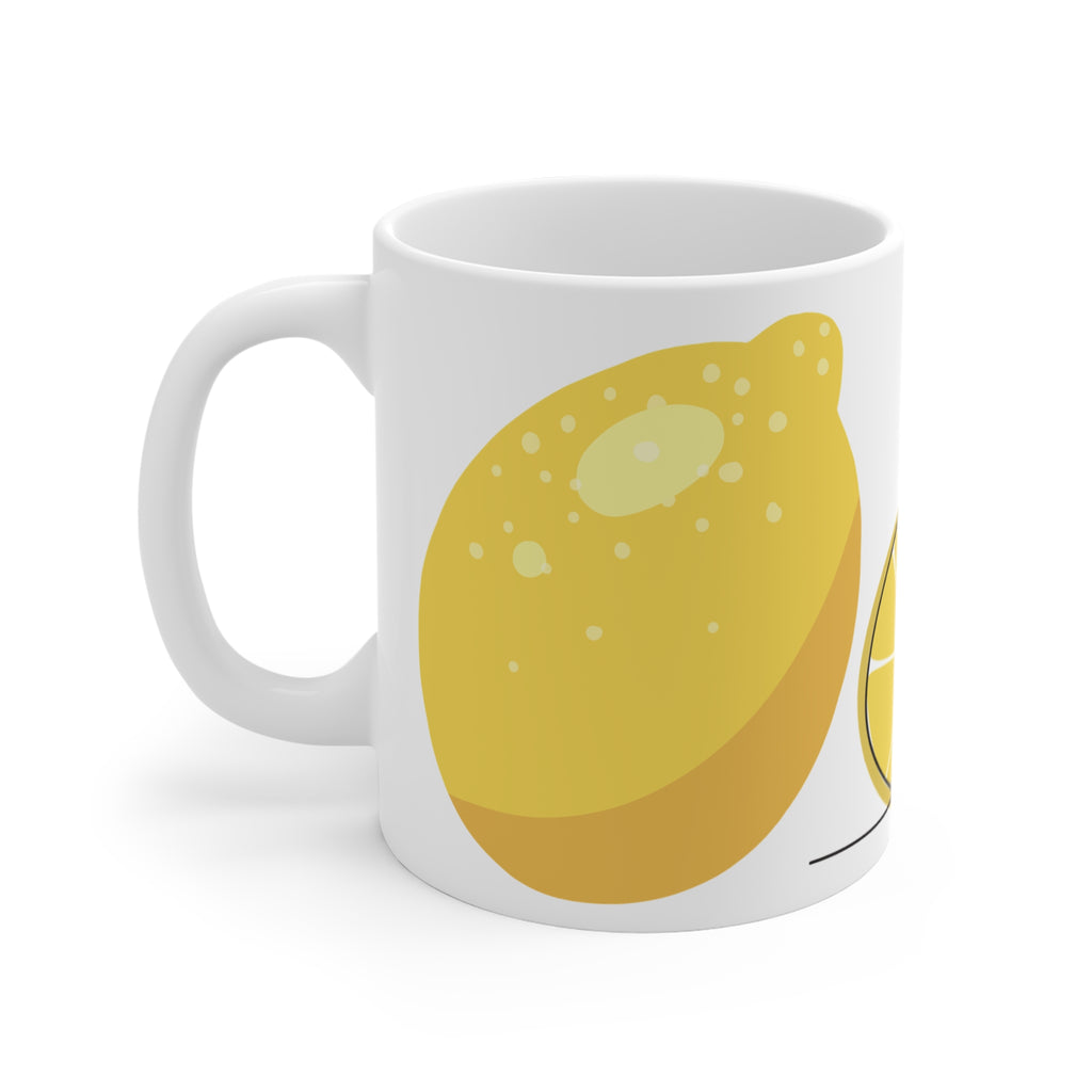 Cute Citrus Bike Mug - Coffee Cup (11 oz)