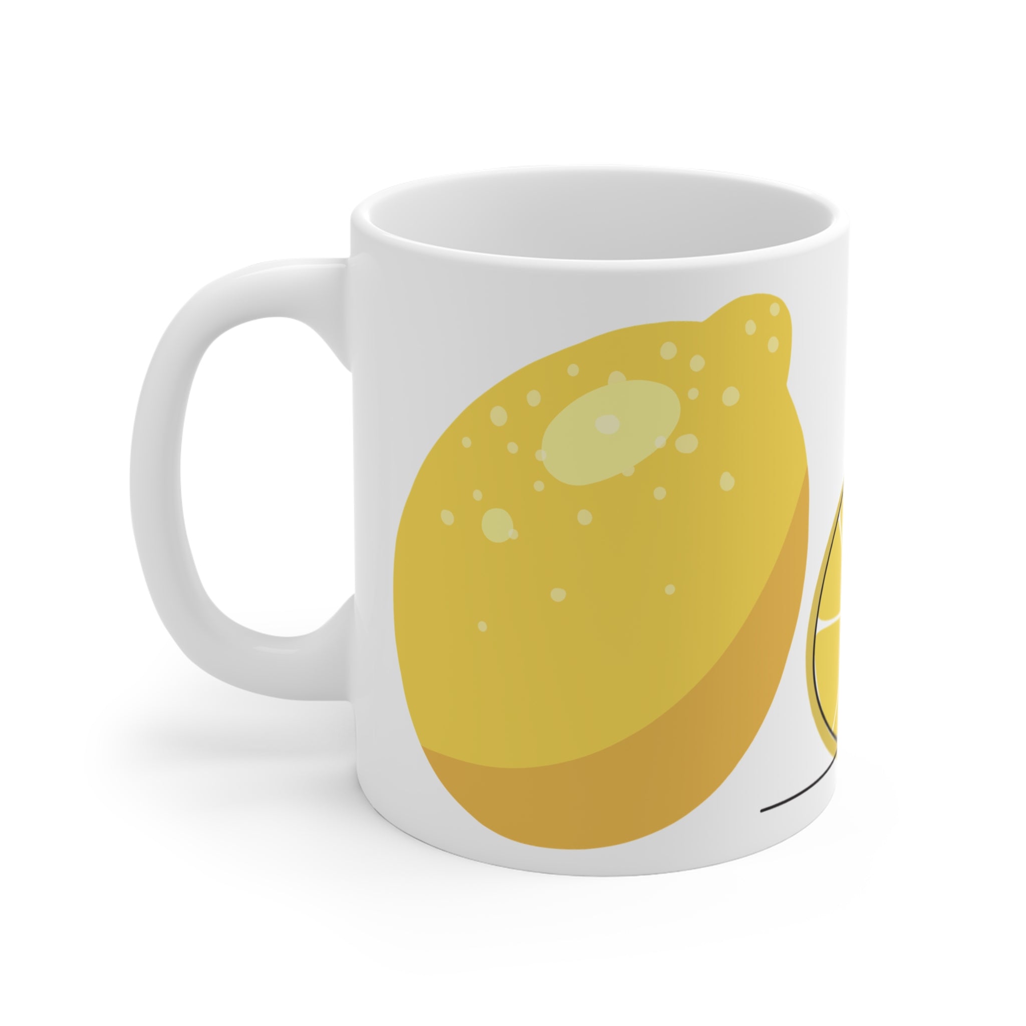 Cute Citrus Bike Mug - Coffee Cup (11 oz)