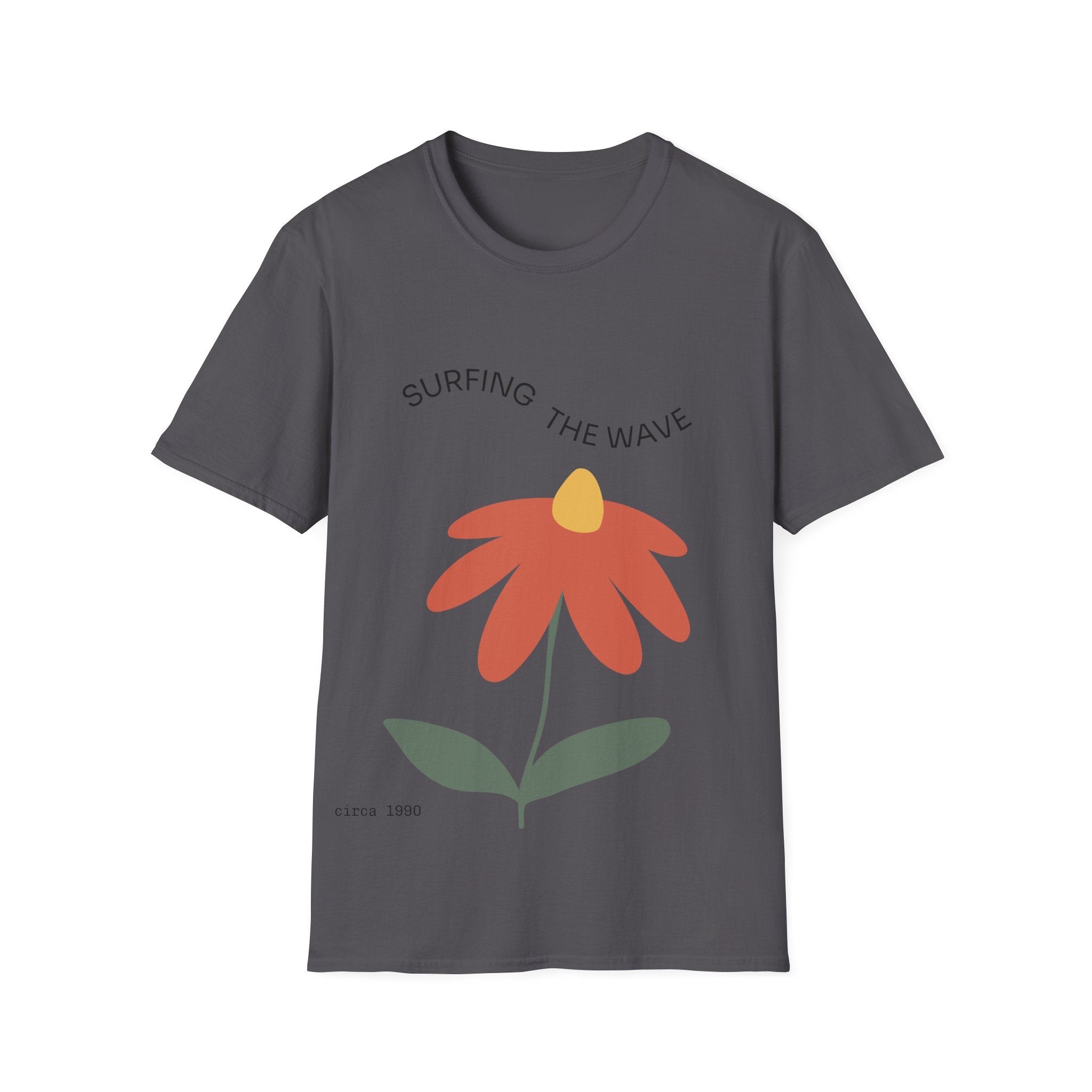 Surfing The Wave Floral T‑Shirt — Retro Daisy Graphic Tee