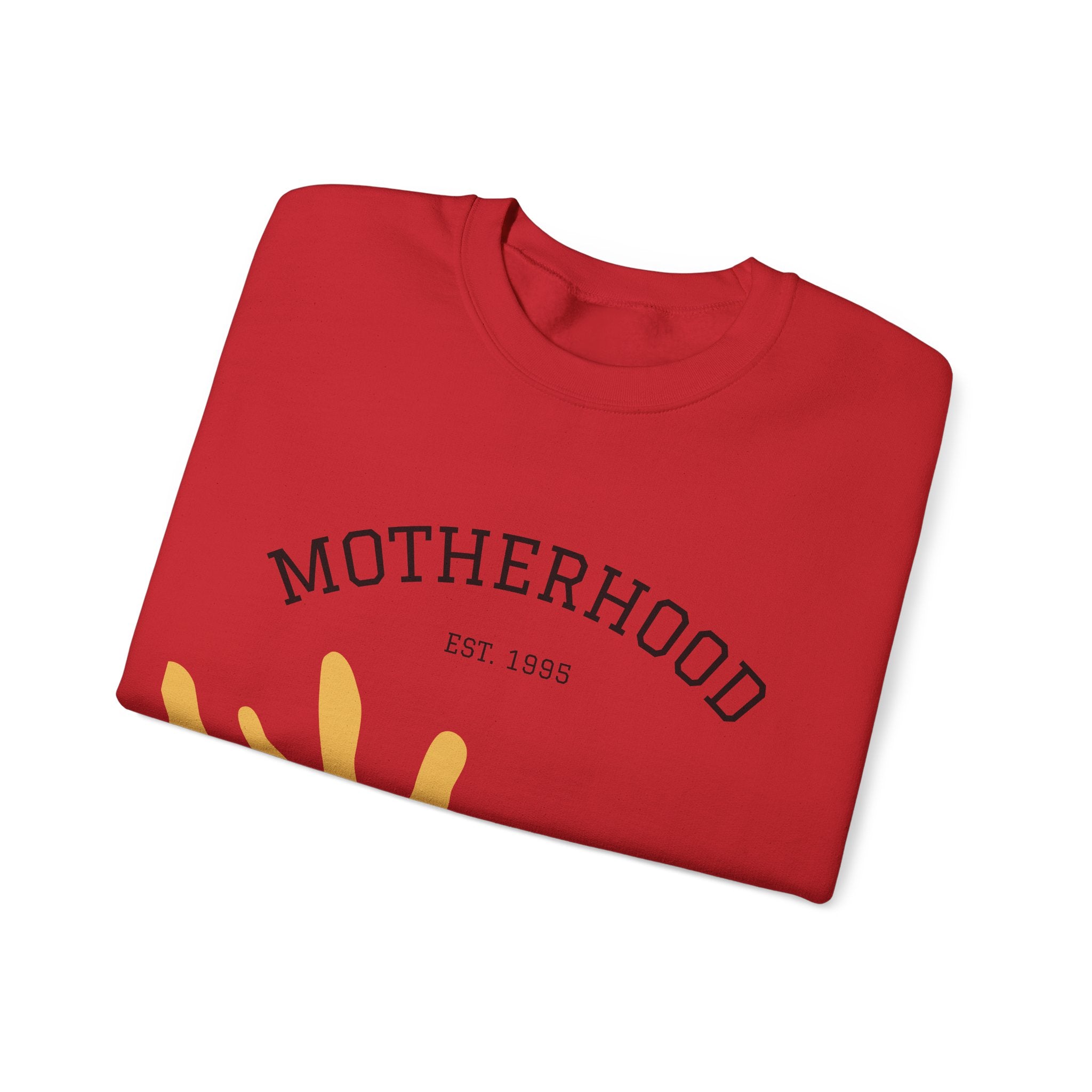 Motherhood Floral Crewneck Sweatshirt — 'Motherhood Est. 1985' Cozy Mom Gift