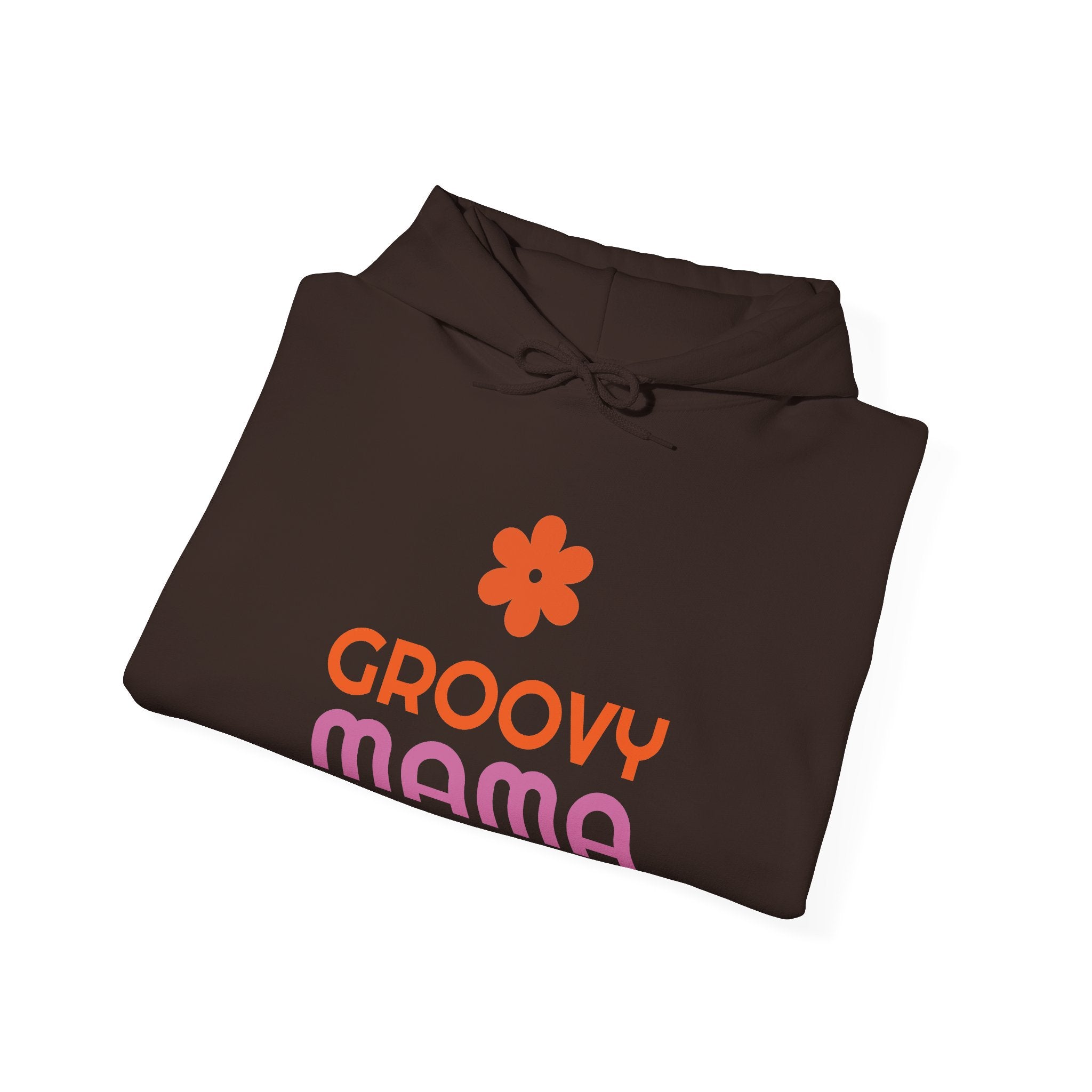Groovy Mama Hoodie — Cozy Retro Flower Mom Sweatshirt