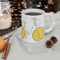 Cute Citrus Bike Mug - Coffee Cup (11 oz)