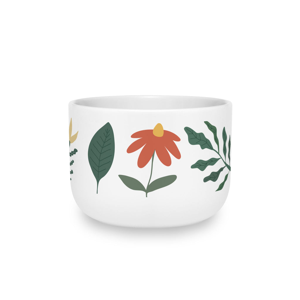 Hand-Drawn Floral & Leaf Pattern 25oz Mug