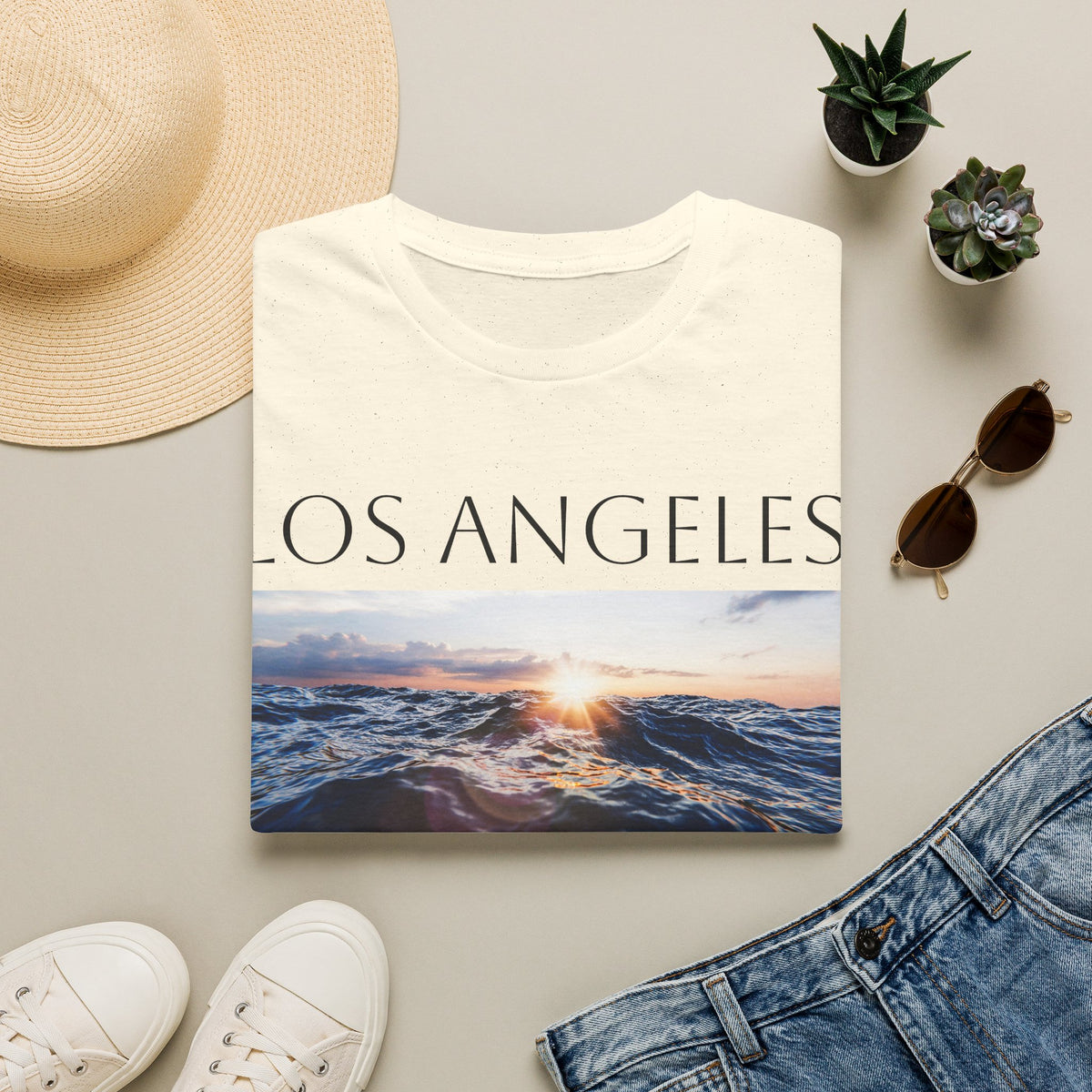 Lovley Los Angeles Ocean Sunset T-Shirt
