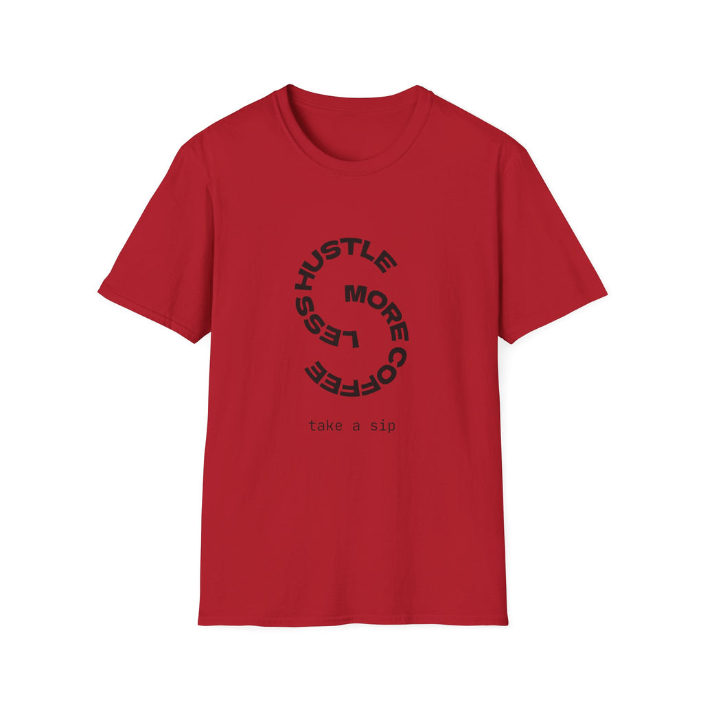 T‑Shirt — “More Coffee” Circular Graphic Motivational Tee