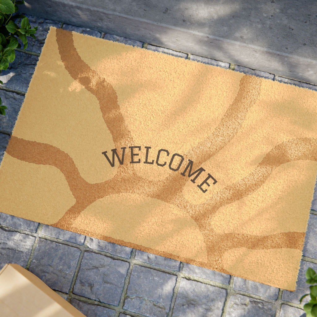 Welcome Sun Doormat — Sunny Welcome Coir Entryway Rug