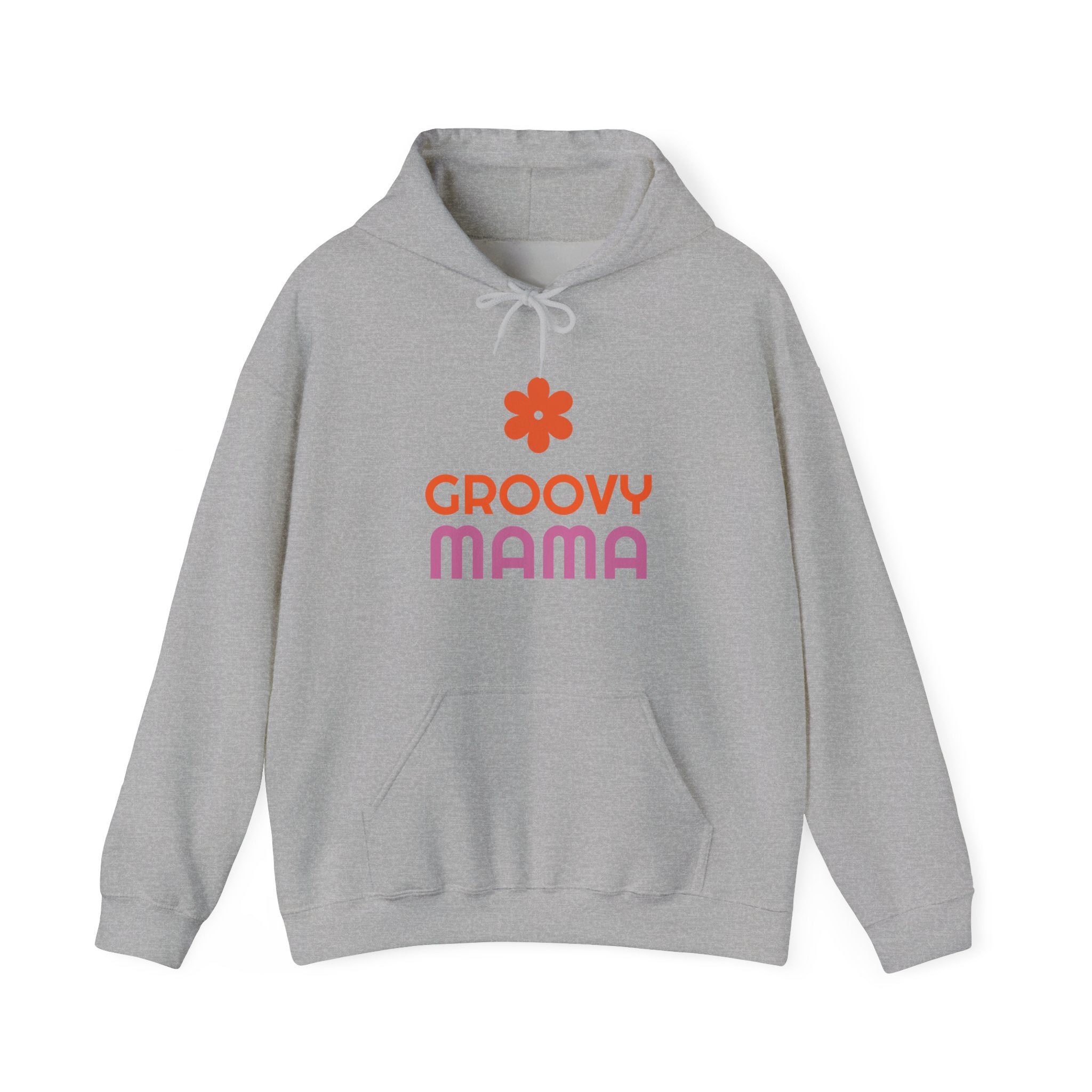 Groovy Mama Hoodie — Cozy Retro Flower Mom Sweatshirt