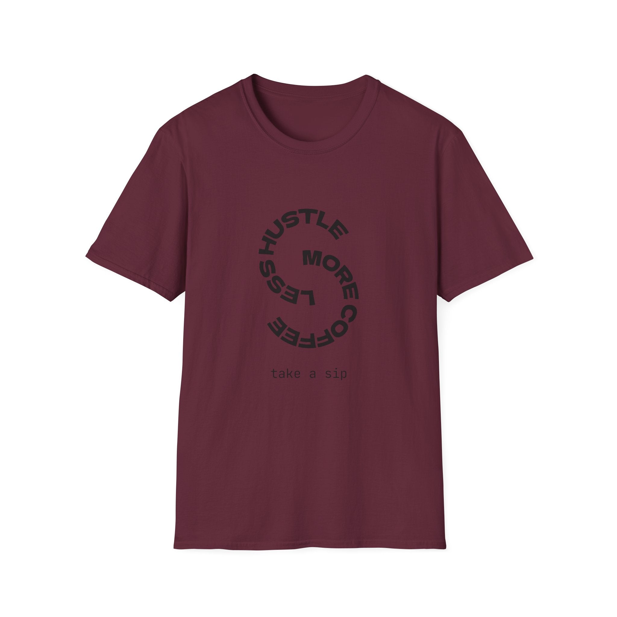 T‑Shirt — “More Coffee” Circular Graphic Motivational Tee