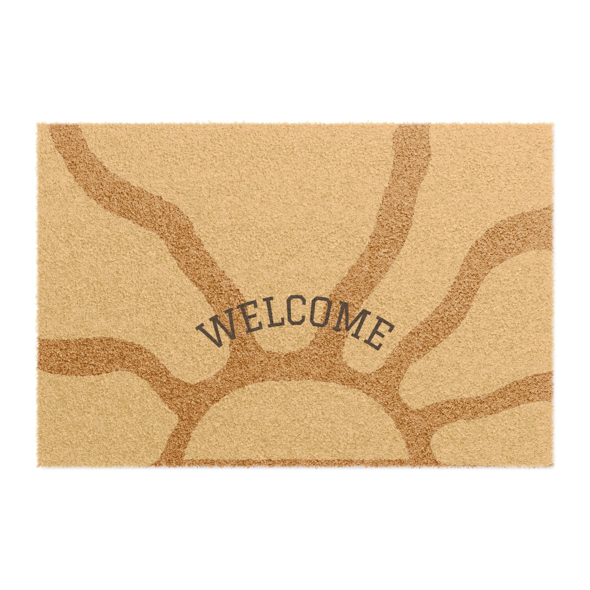 Welcome Sun Doormat — Sunny Welcome Coir Entryway Rug