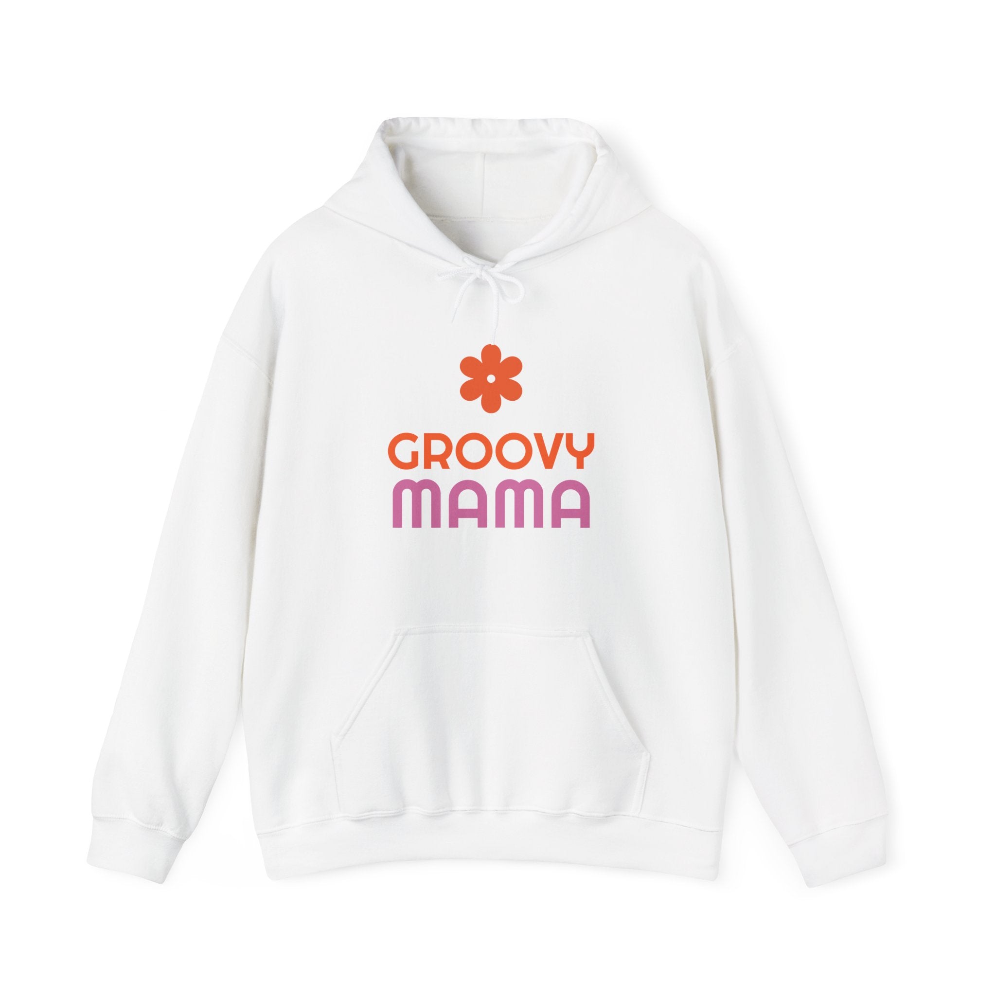 Groovy Mama Hoodie — Cozy Retro Flower Mom Sweatshirt