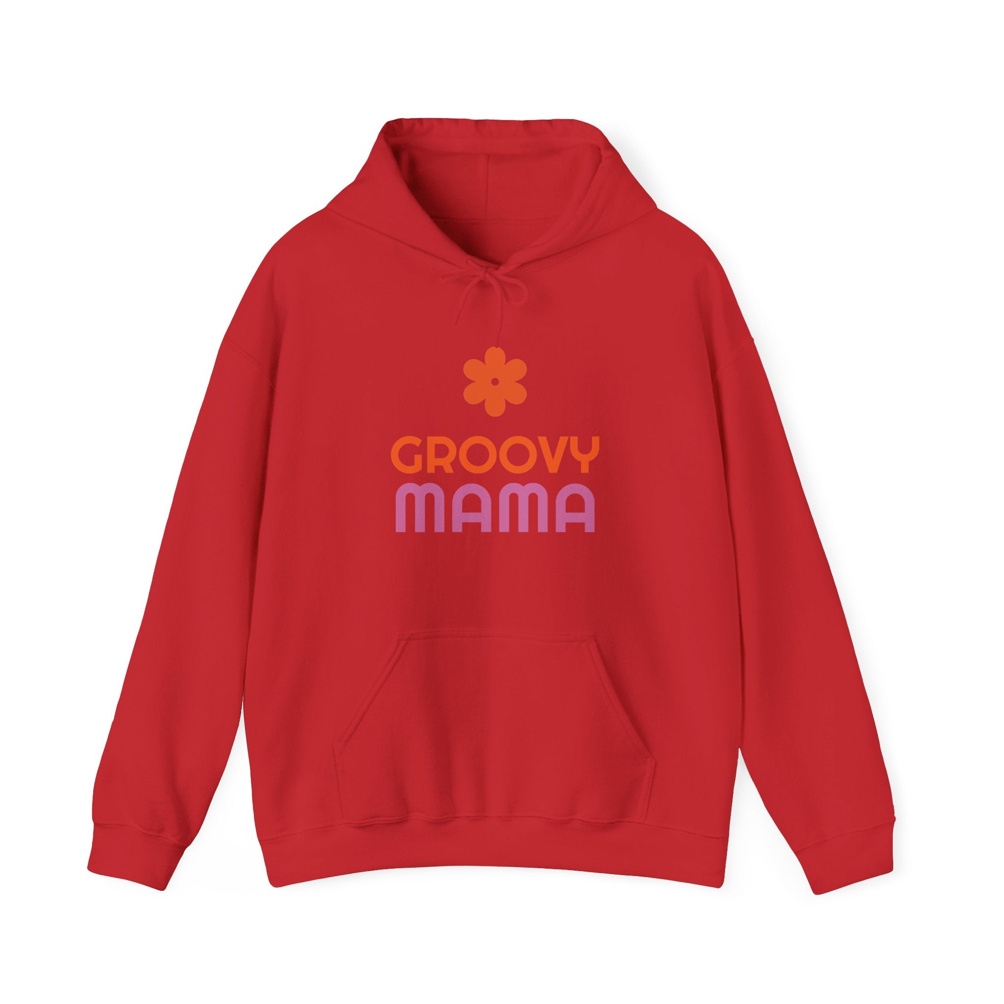 Groovy Mama Hoodie — Cozy Retro Flower Mom Sweatshirt