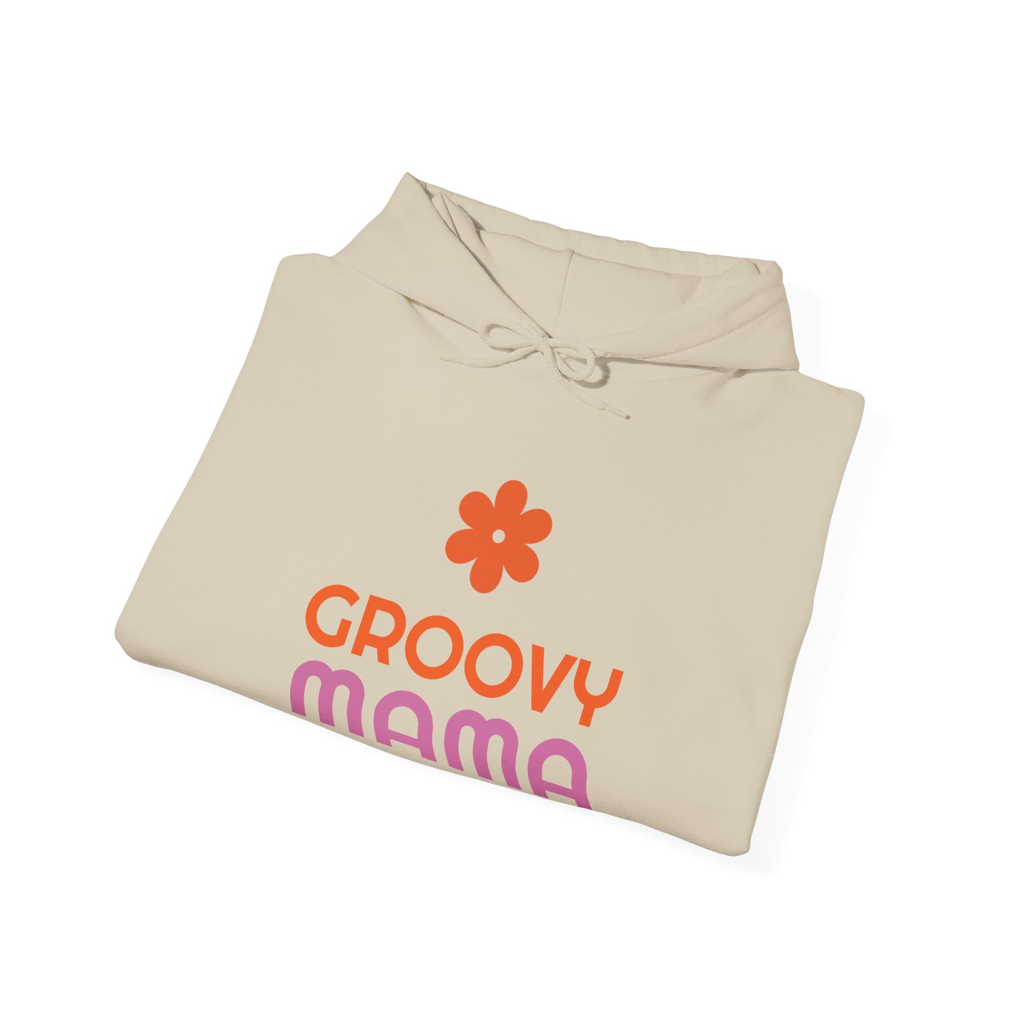 Groovy Mama Hoodie — Cozy Retro Flower Mom Sweatshirt