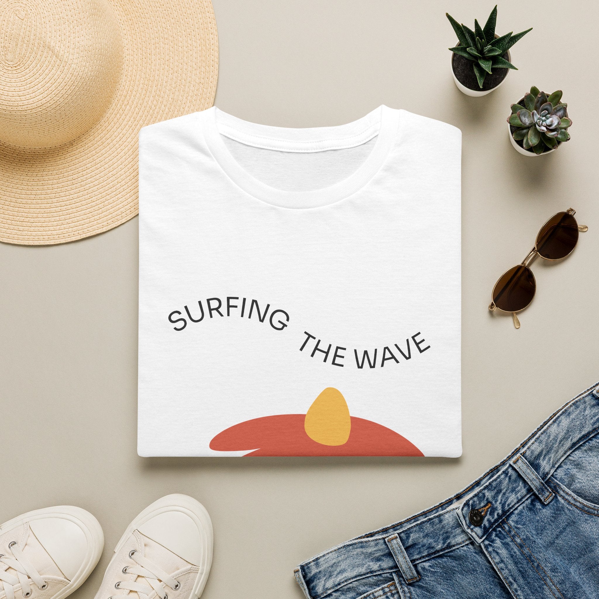 Surfing The Wave Floral T‑Shirt — Retro Daisy Graphic Tee