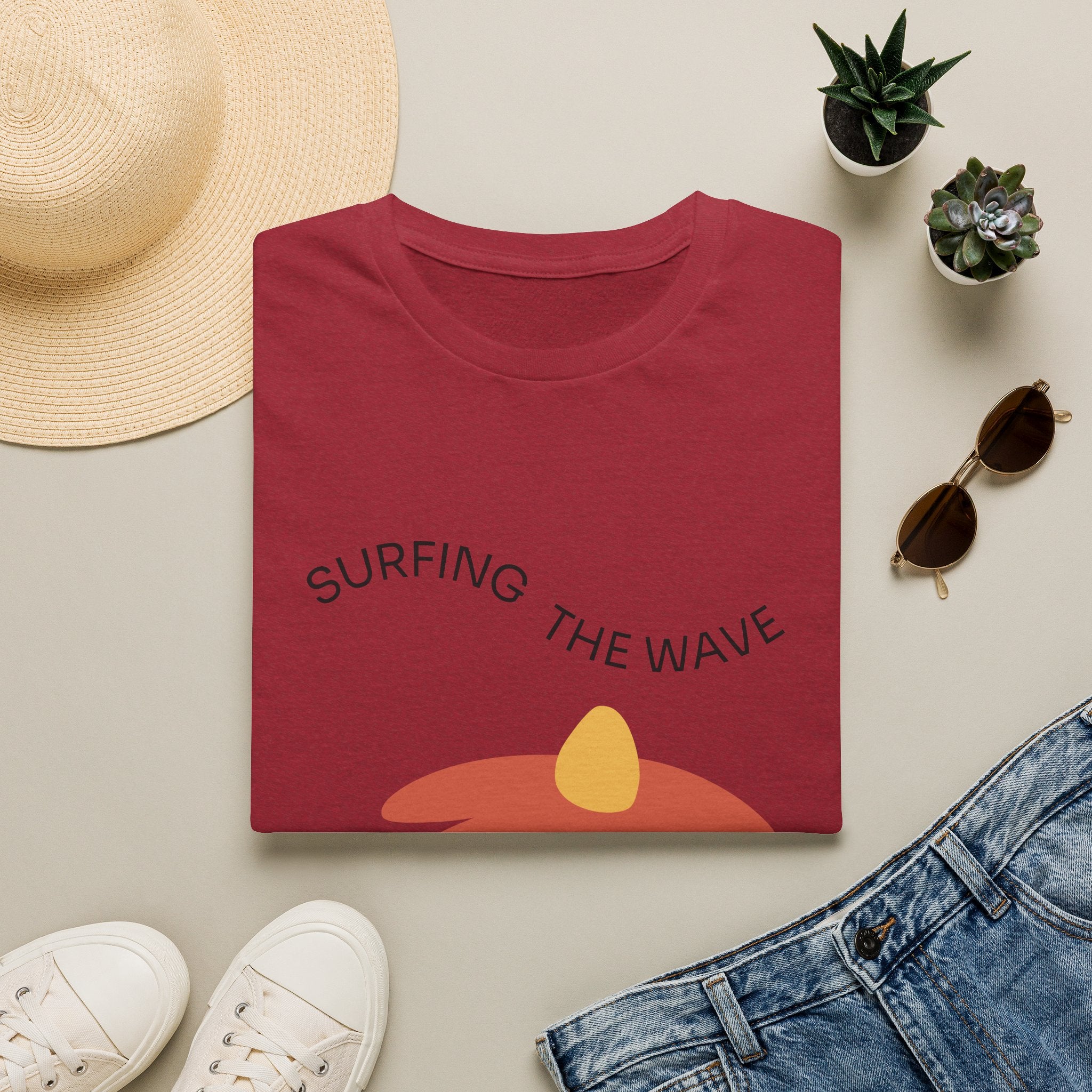 Surfing The Wave Floral T‑Shirt — Retro Daisy Graphic Tee