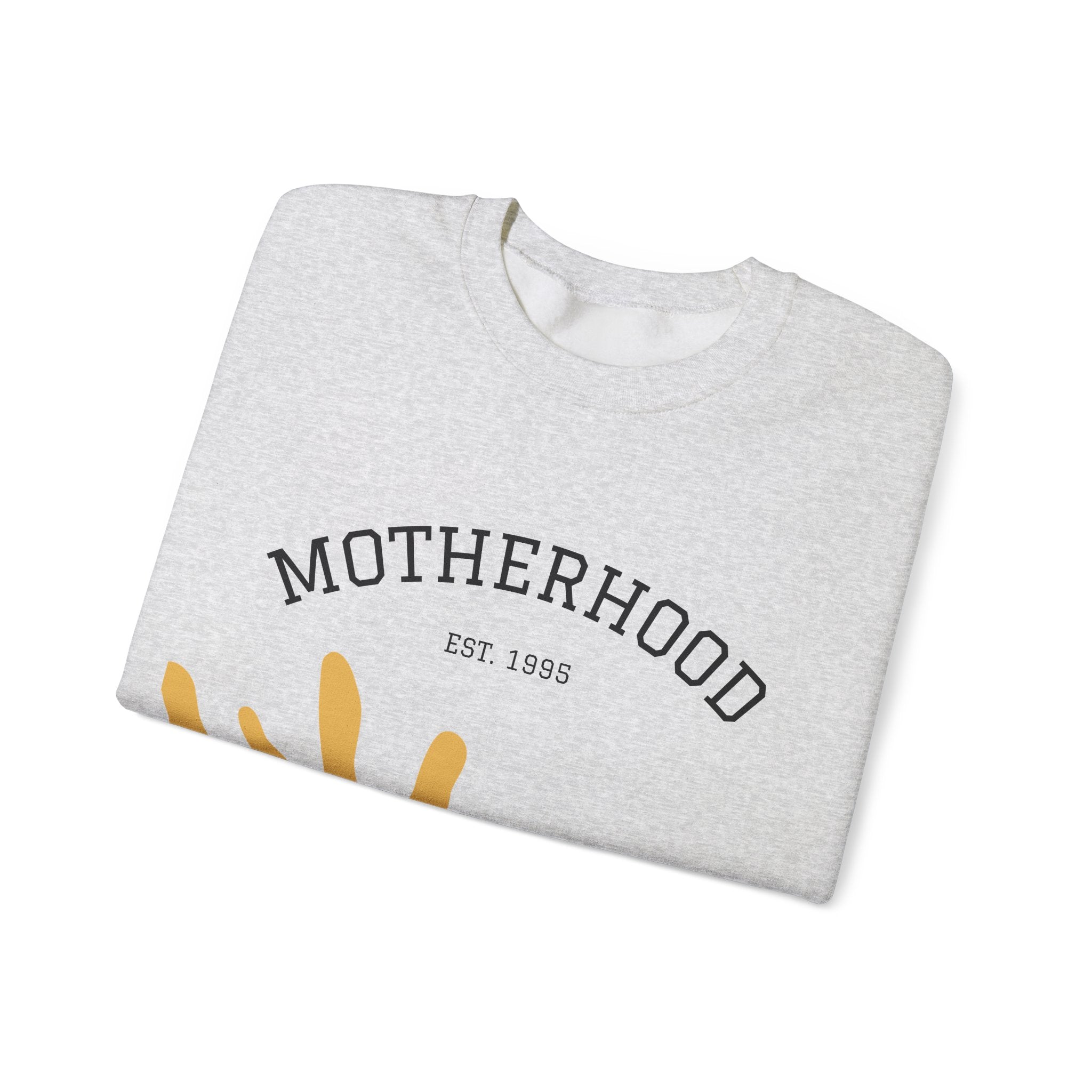 Motherhood Floral Crewneck Sweatshirt — 'Motherhood Est. 1985' Cozy Mom Gift