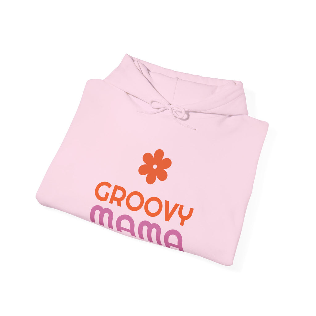 Groovy Mama Hoodie — Cozy Retro Flower Mom Sweatshirt