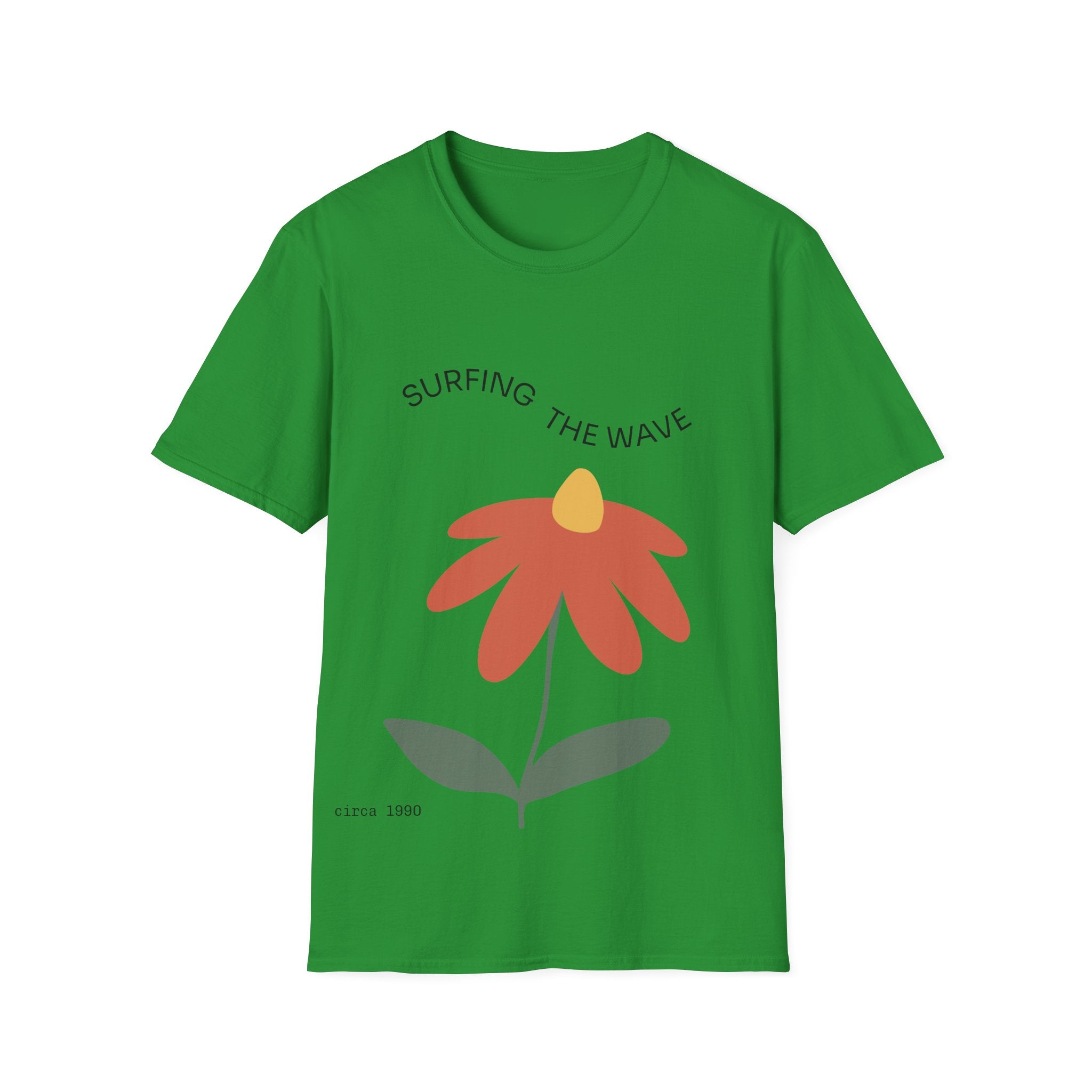Surfing The Wave Floral T‑Shirt — Retro Daisy Graphic Tee