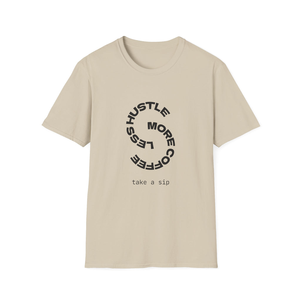 T‑Shirt — “More Coffee” Circular Graphic Motivational Tee