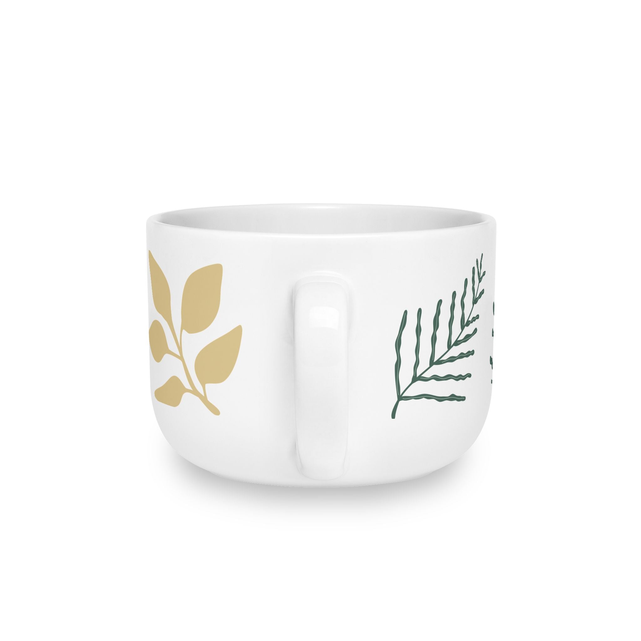 Hand-Drawn Floral & Leaf Pattern 25oz Mug