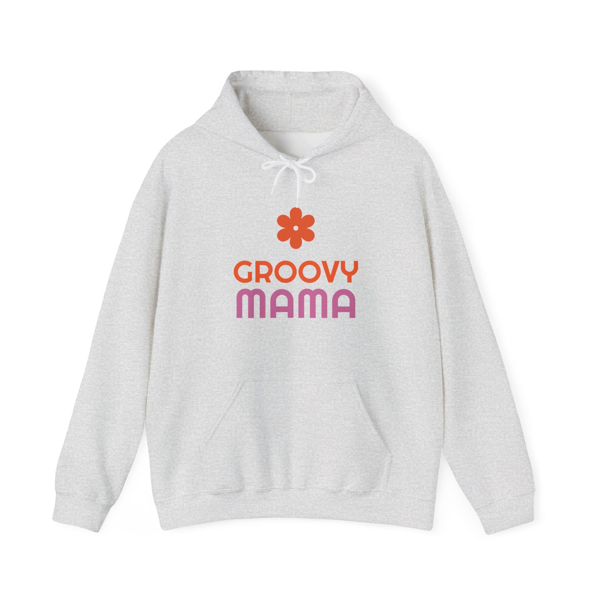 Groovy Mama Hoodie — Cozy Retro Flower Mom Sweatshirt