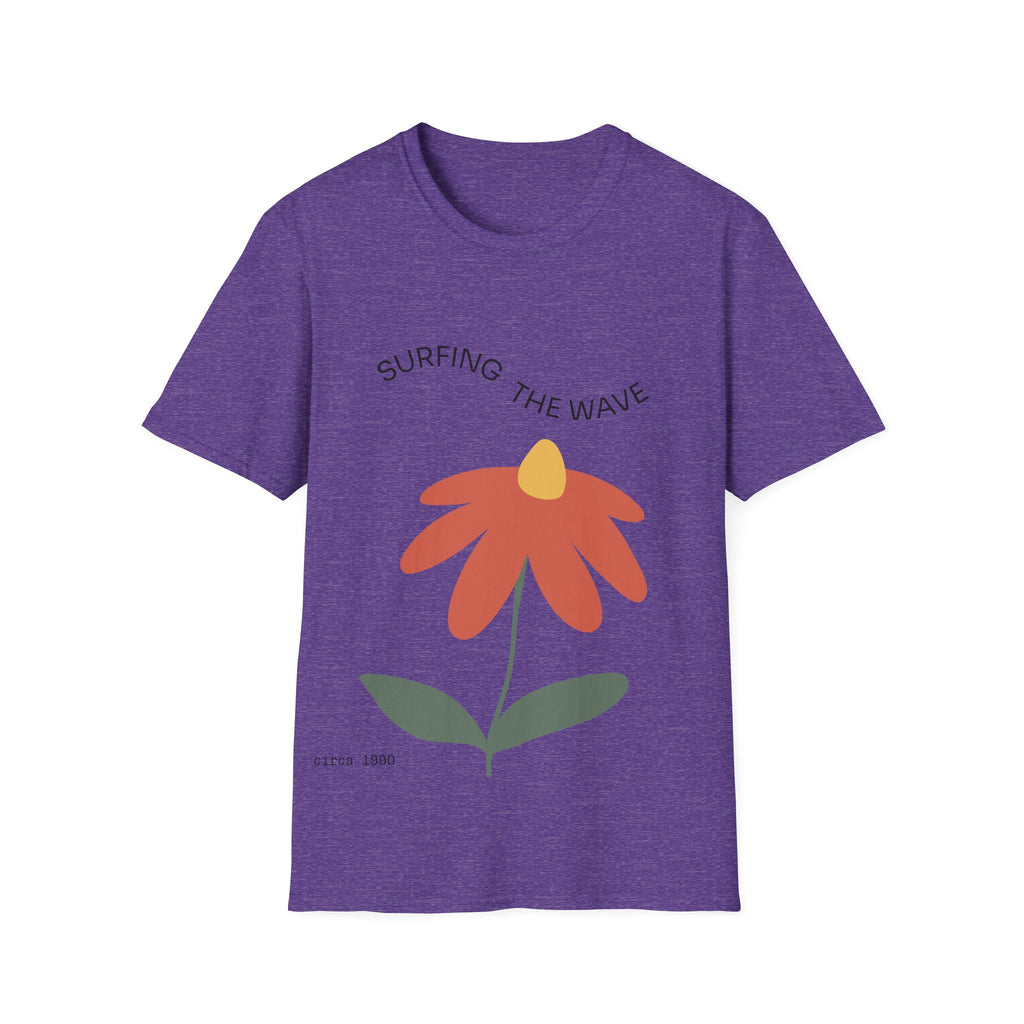 Surfing The Wave Floral T‑Shirt — Retro Daisy Graphic Tee