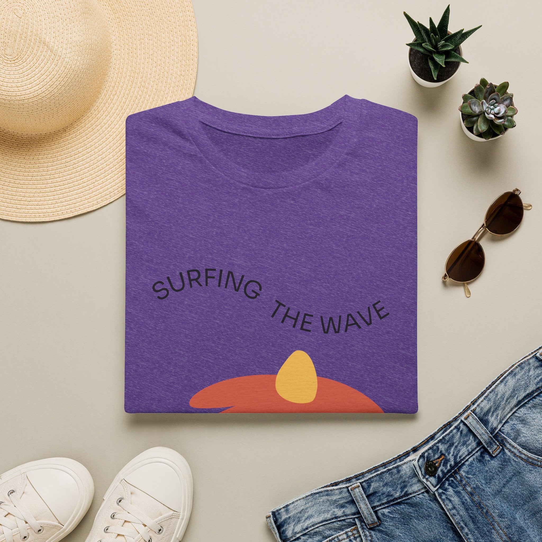 Surfing The Wave Floral T‑Shirt — Retro Daisy Graphic Tee