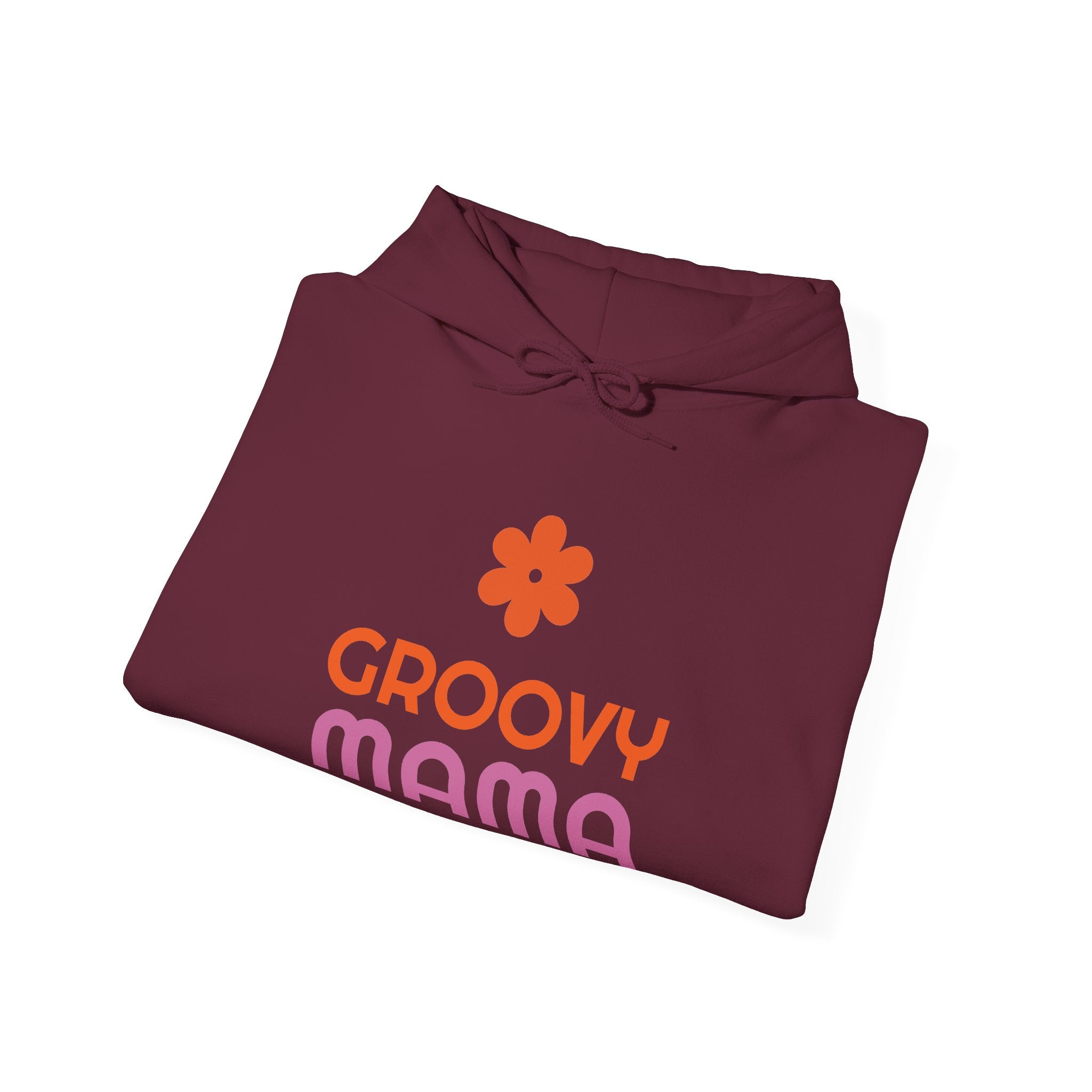 Groovy Mama Hoodie — Cozy Retro Flower Mom Sweatshirt