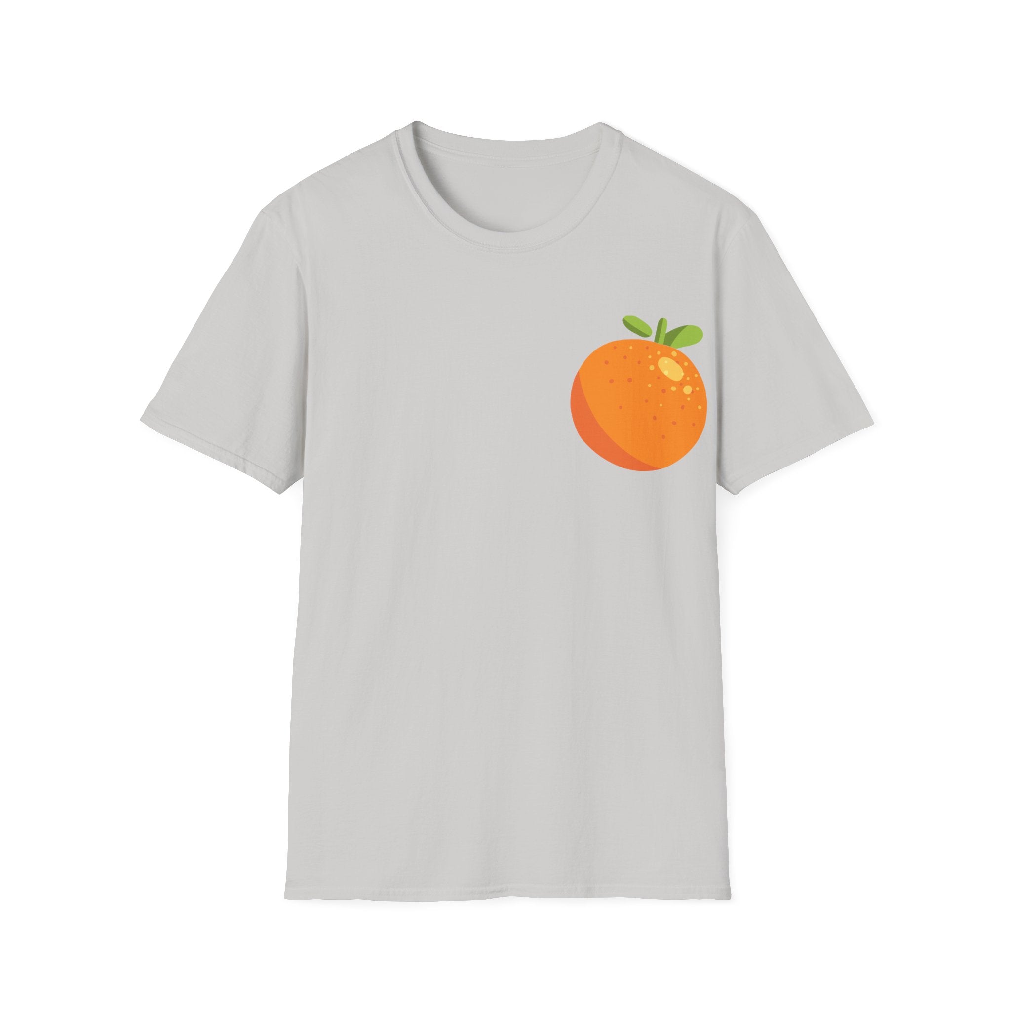 Orange Pocket Tee — Cute Minimalist Citrus Graphic T-Shirt