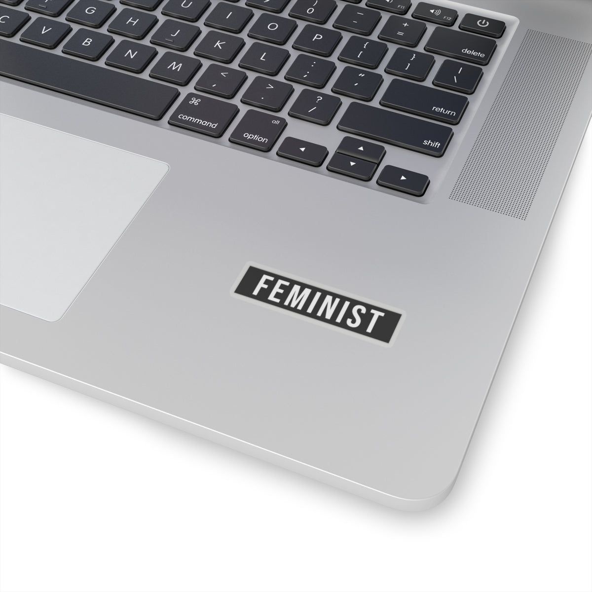 Feminist Sticker — Bold Black Feminism Decal for Laptops & Water Bottles