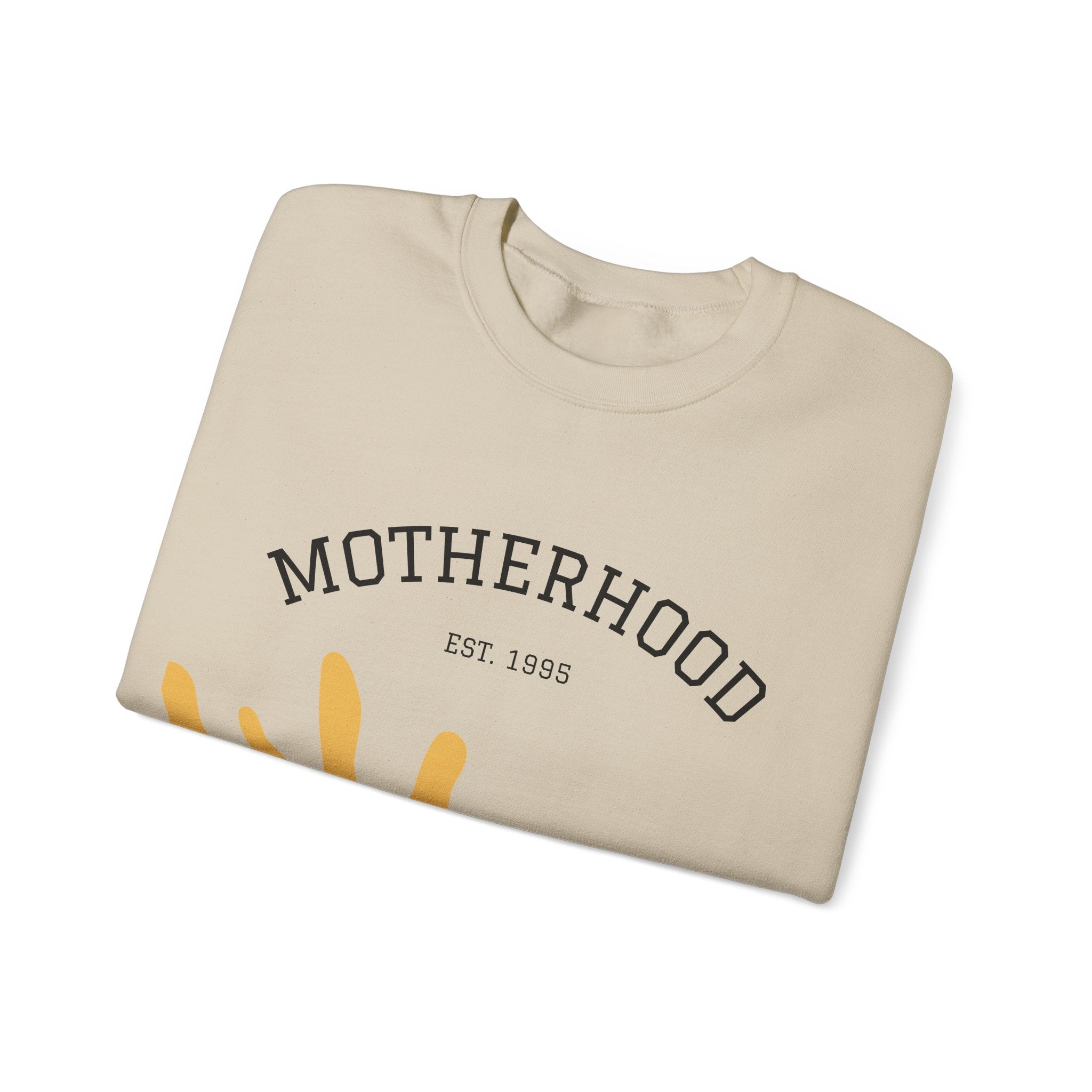 Motherhood Floral Crewneck Sweatshirt — 'Motherhood Est. 1985' Cozy Mom Gift