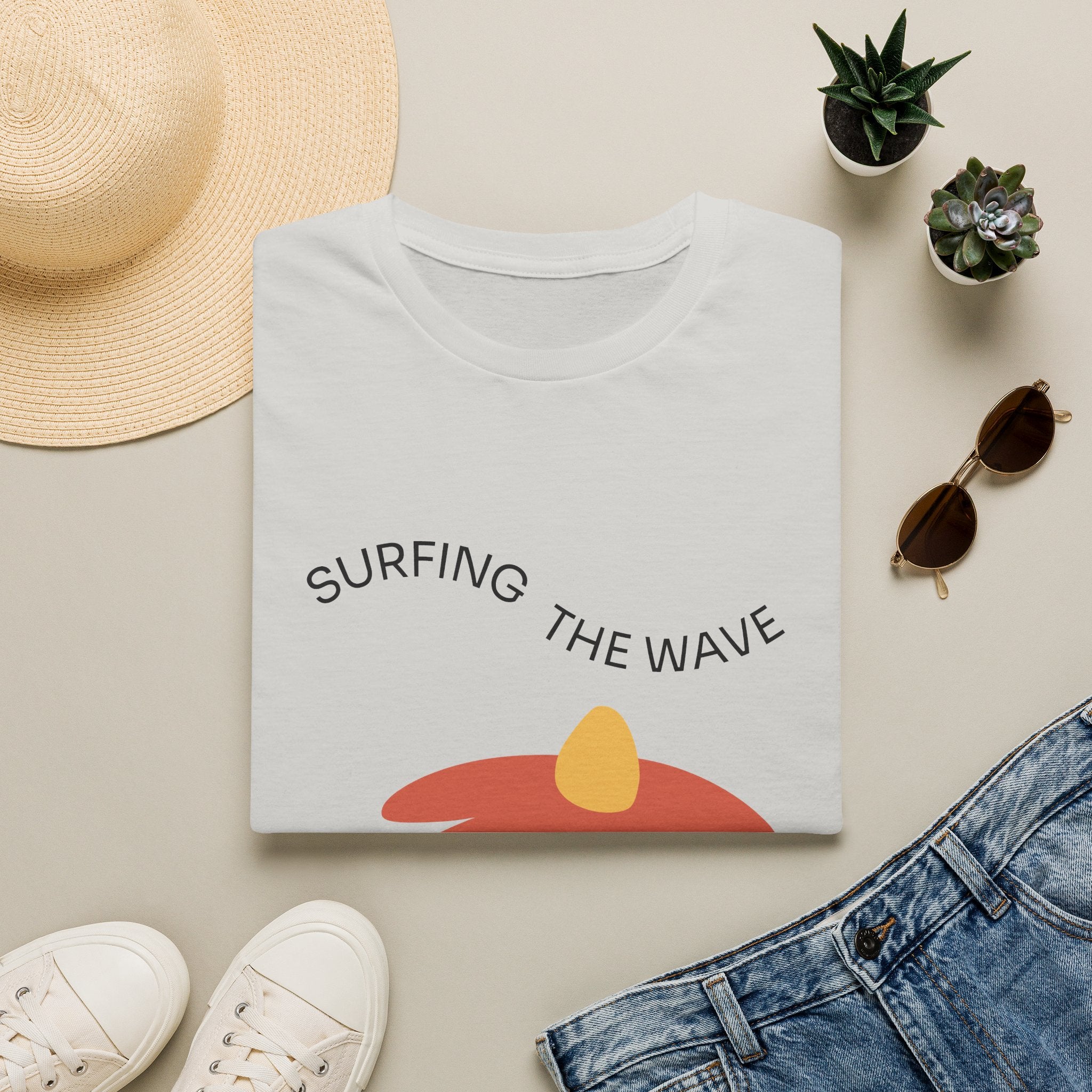 Surfing The Wave Floral T‑Shirt — Retro Daisy Graphic Tee