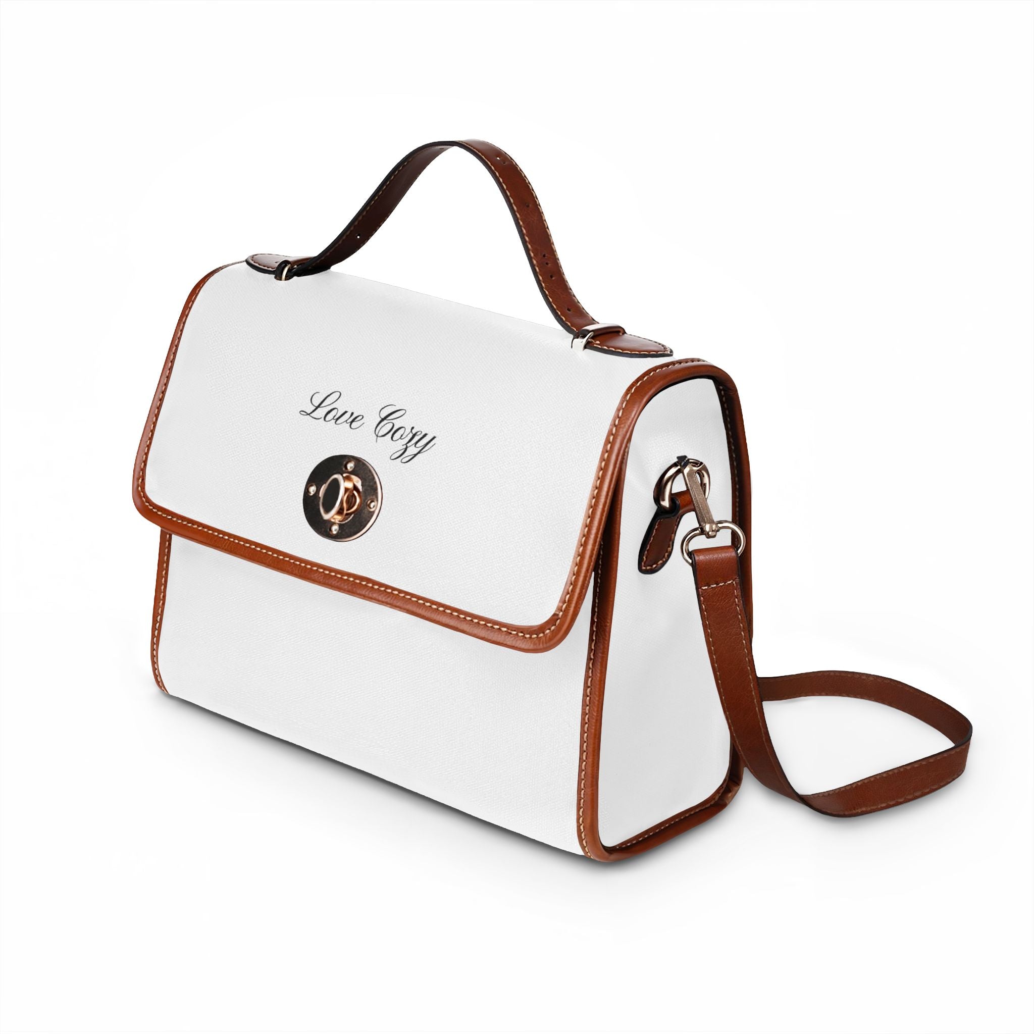 Love Cozy High-Quality Luxury Handbag – Elegant White Top-Handle Handbag