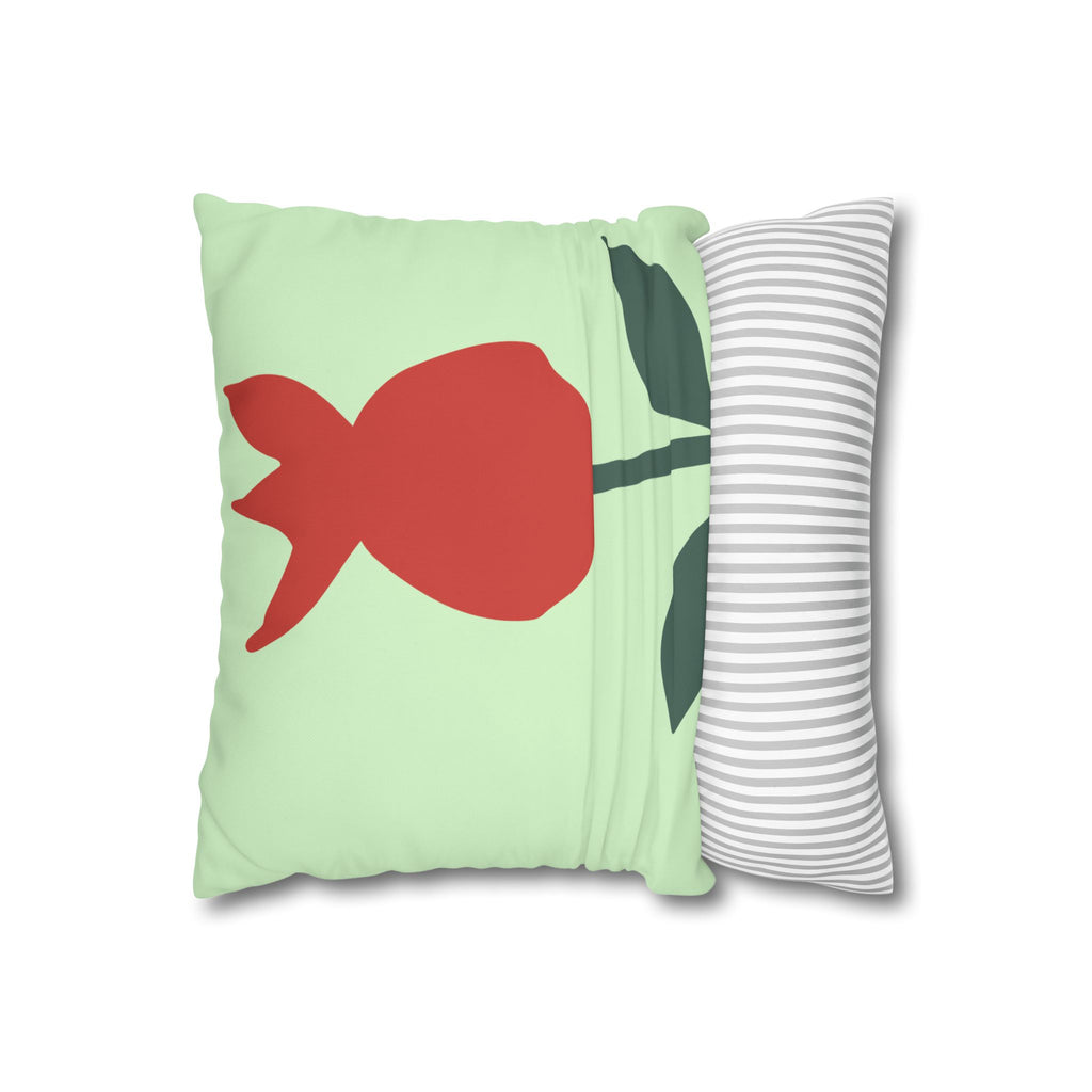 Tulip Silhouette Square Pillowcase