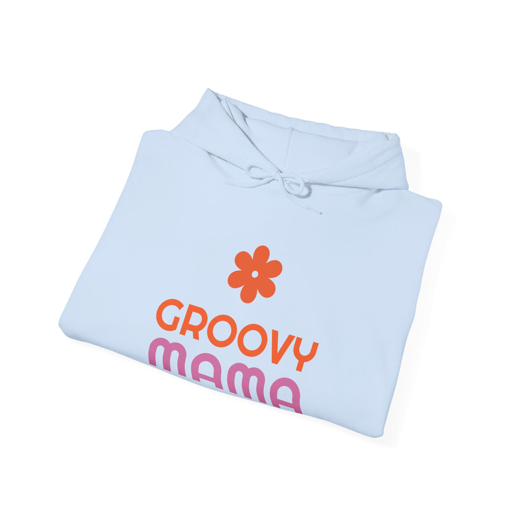 Groovy Mama Hoodie — Cozy Retro Flower Mom Sweatshirt