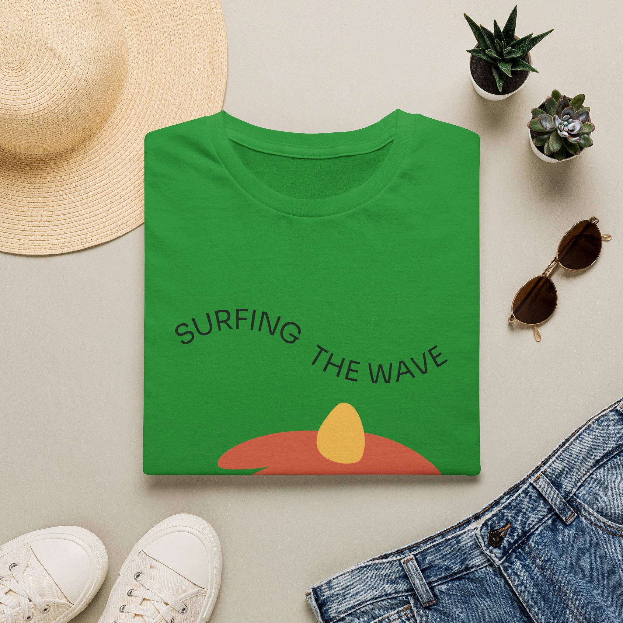 Surfing The Wave Floral T‑Shirt — Retro Daisy Graphic Tee